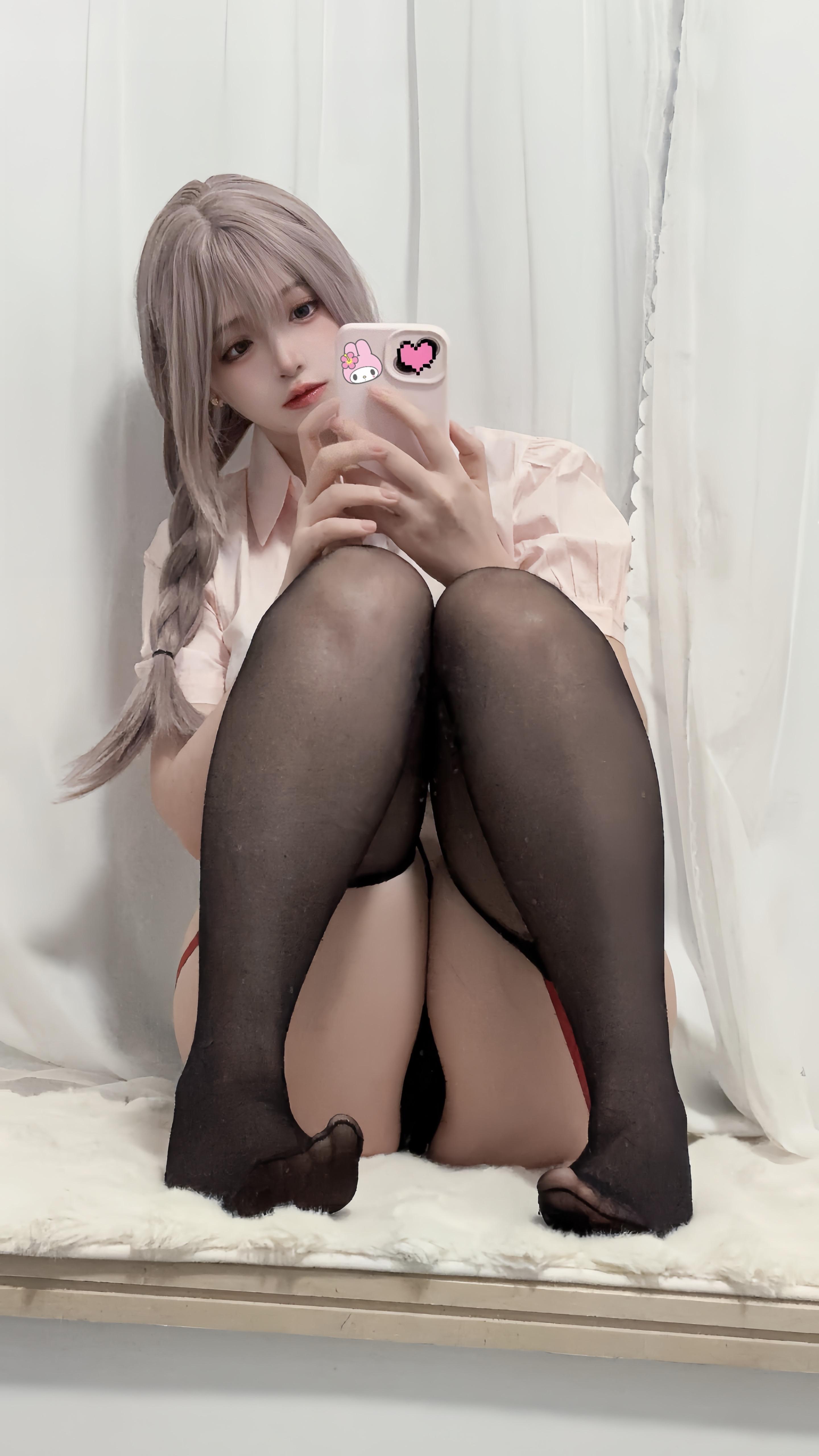 Crazy Cat ss Fantia Tháng 1 2024 Tất Đen 79P