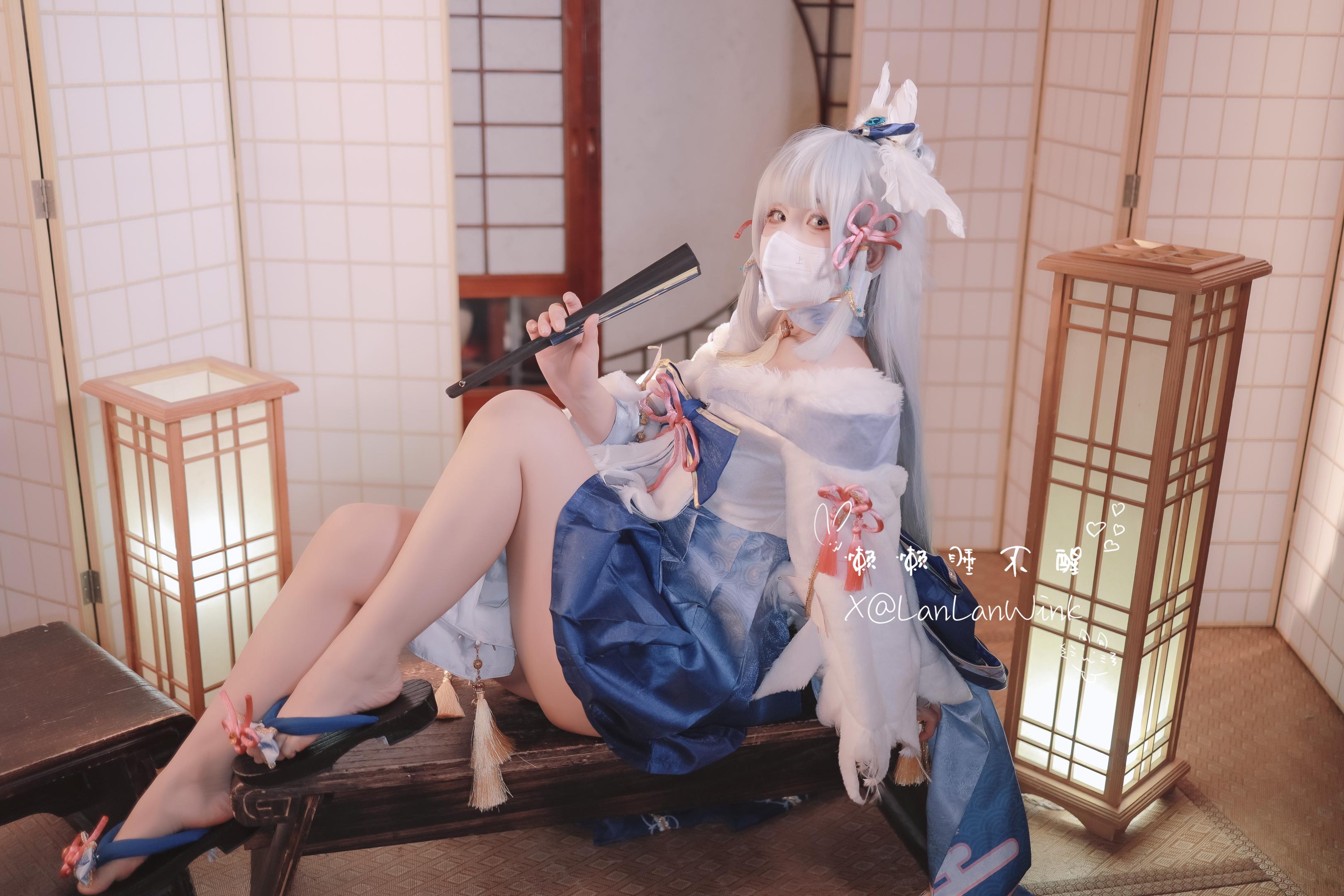 福利姬 懒懒睡不醒 LanLanWink - 神里绫华