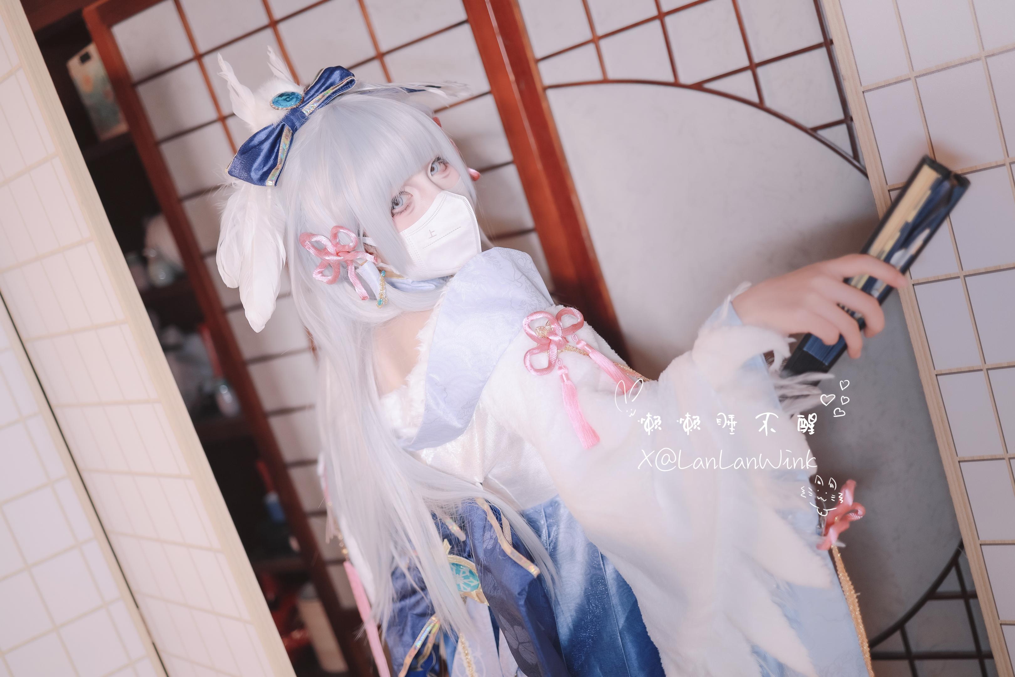 福利姬 懒懒睡不醒 LanLanWink - 神里绫华