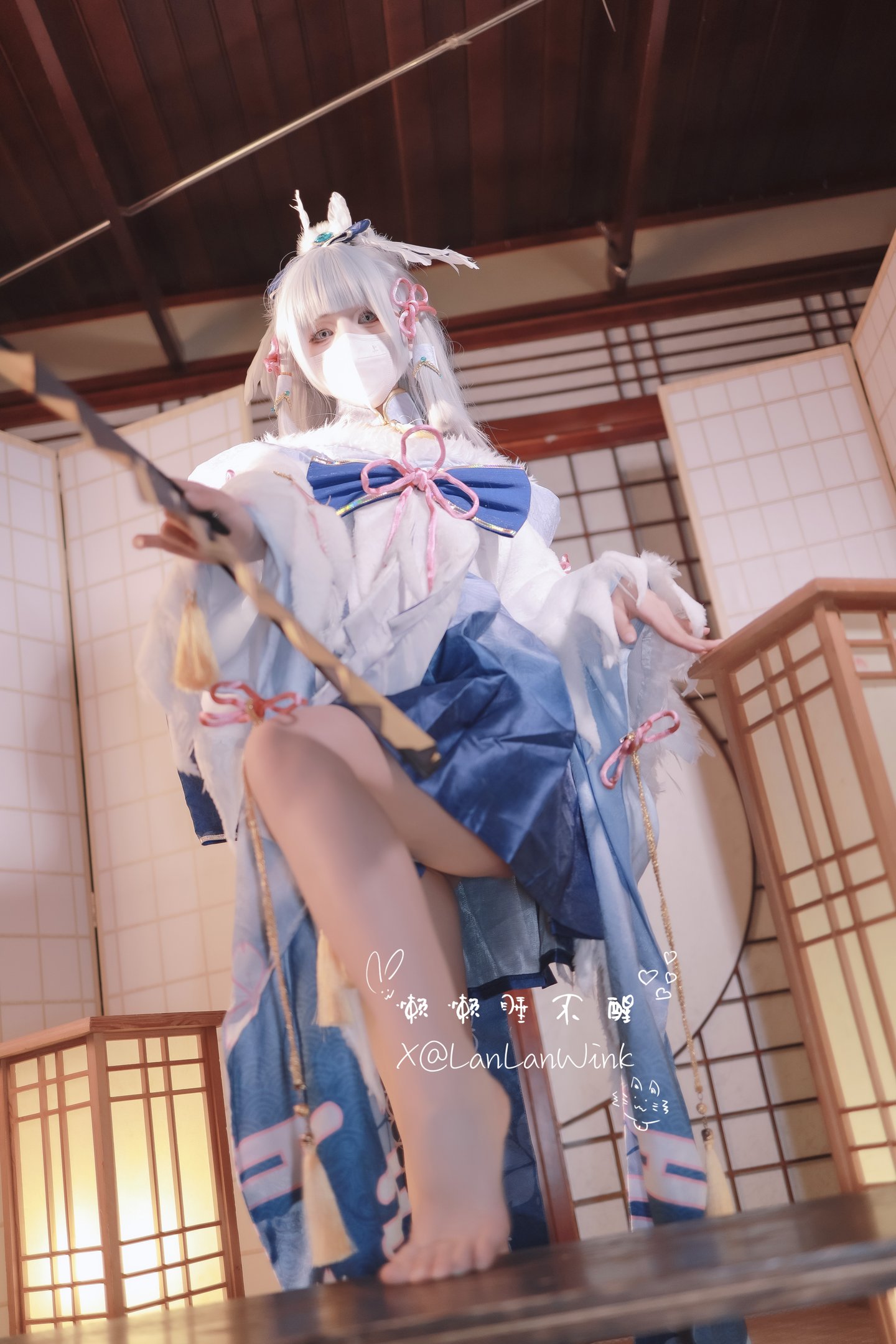 福利姬 懒懒睡不醒 LanLanWink - 神里绫华