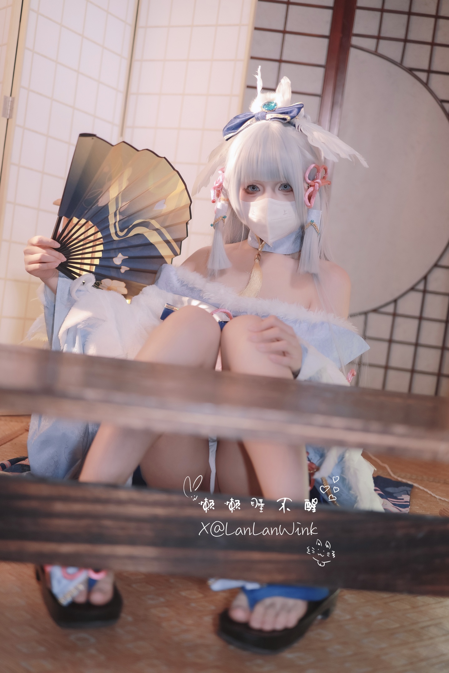 福利姬 懒懒睡不醒 LanLanWink - 神里绫华