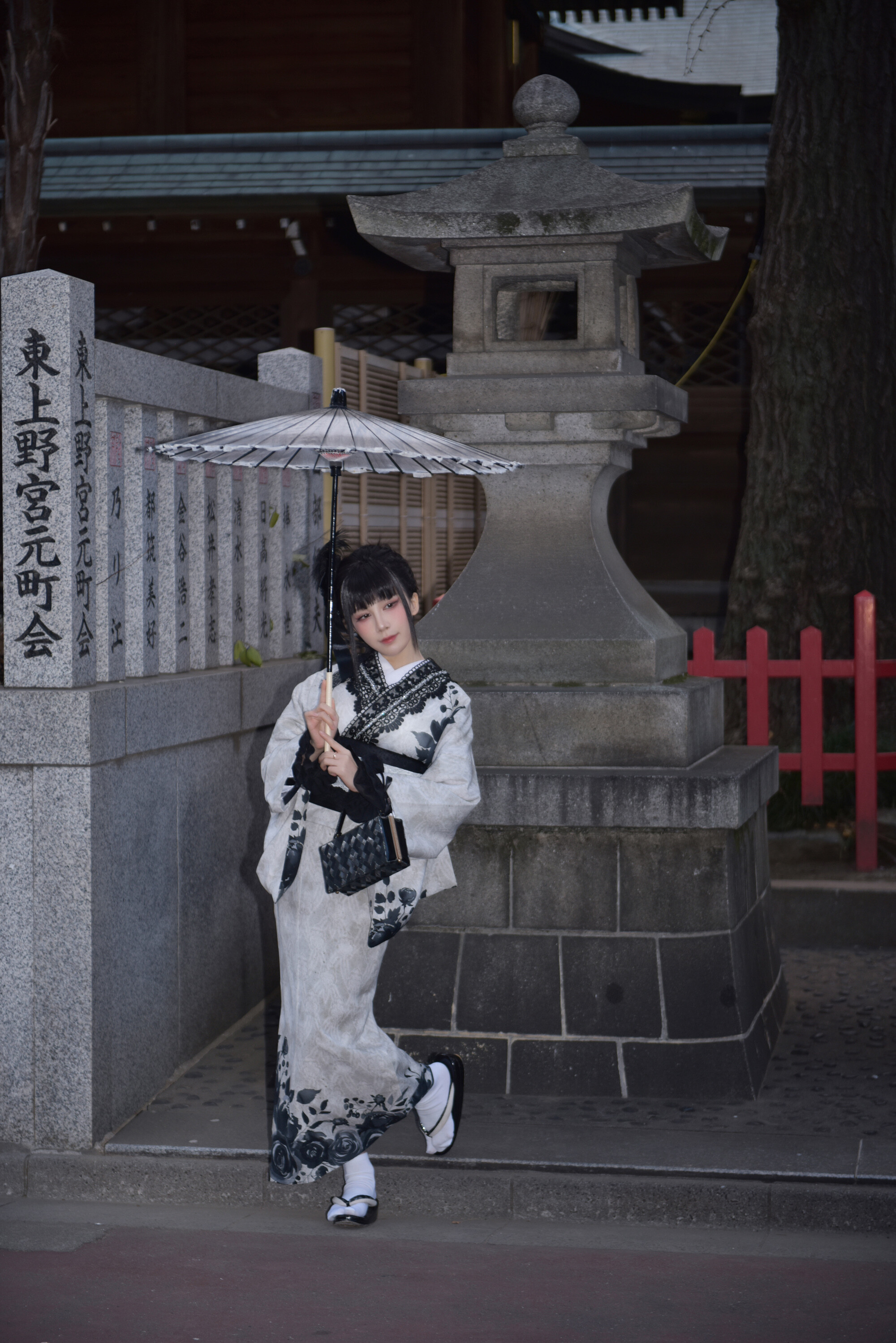 水淼aqua - Black Lace Kimono 70P