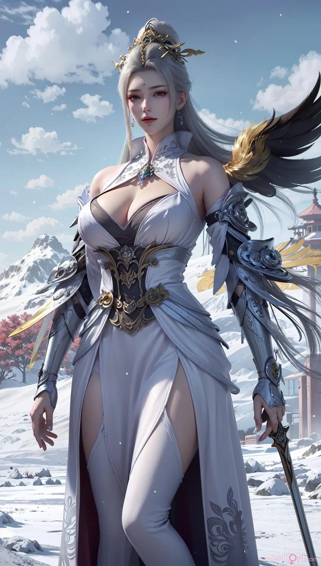 AI Generated] Lady + Lady Page Game Version [Ink Marks] (178 photos)