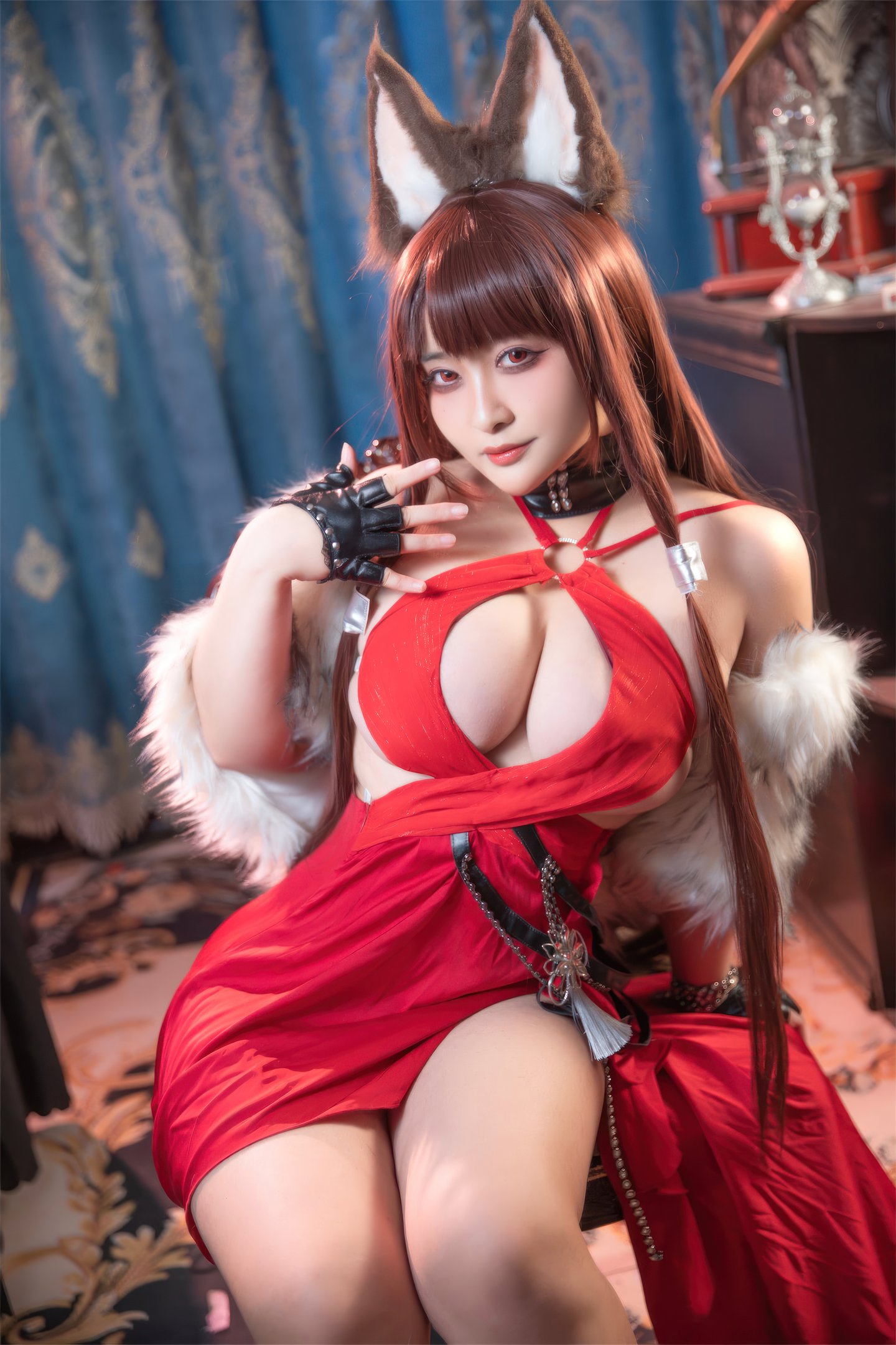 Lạc Ly  belle SAMA - Azur Lane Akagi Lễ phục 53P