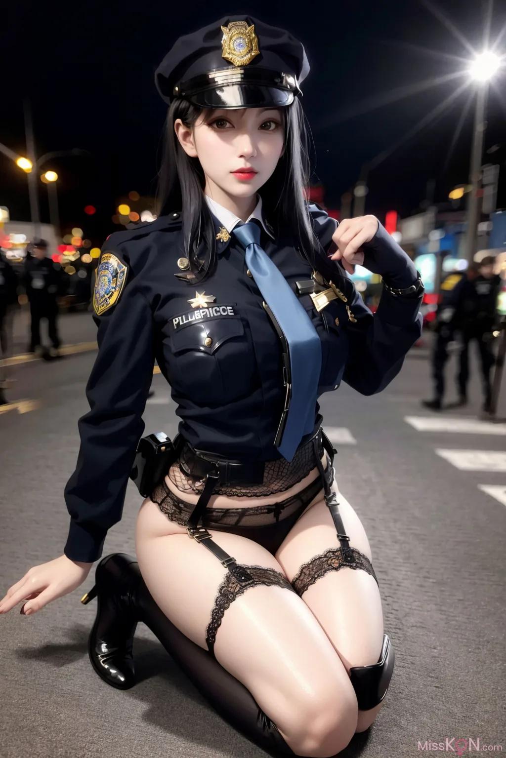 AI ที่สร้าง] สวยงาม: Trap Police_extra (101 ภาพ)