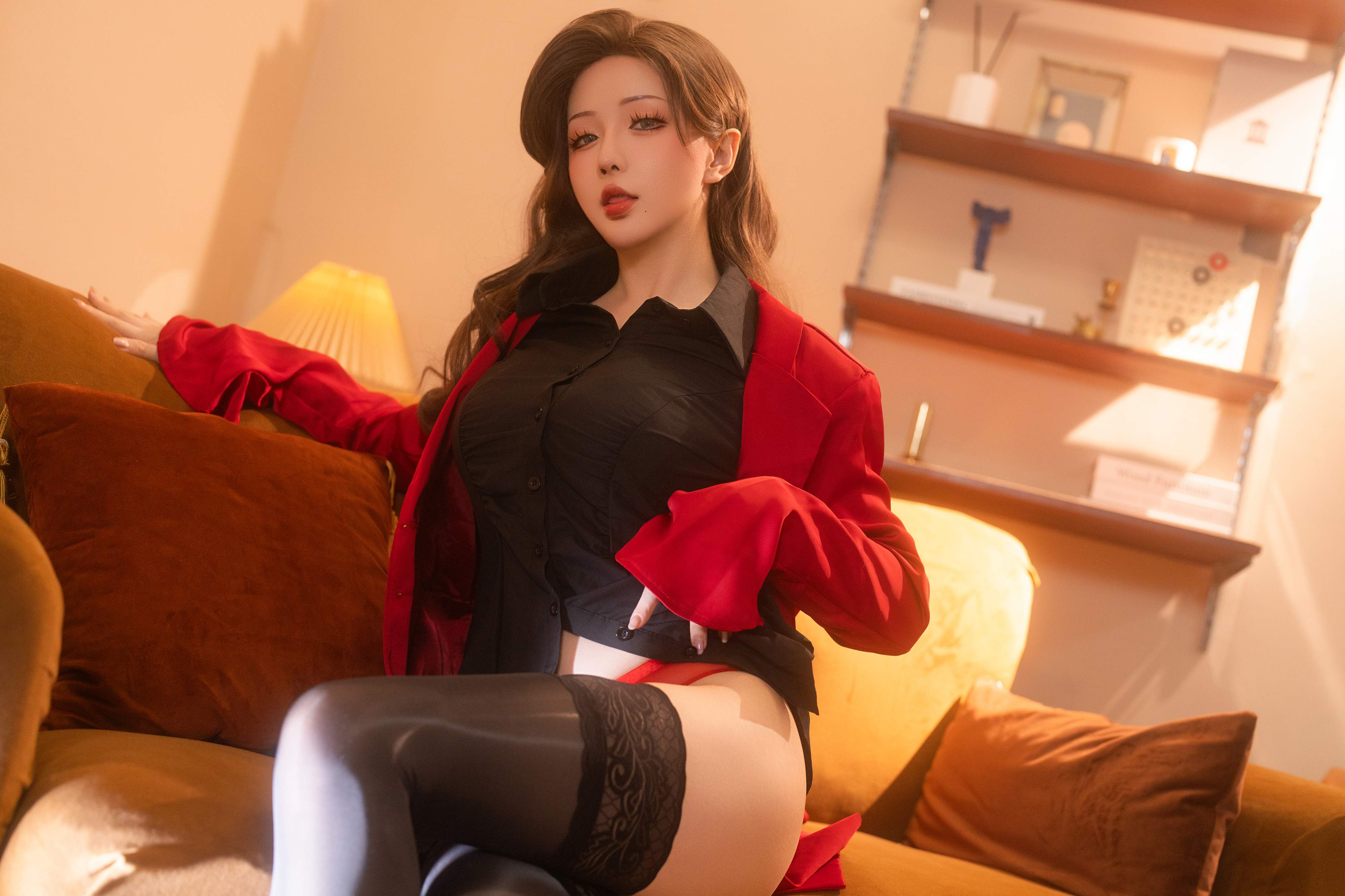 星之迟迟《训狗日记》黑丝高跟Cosplay写真