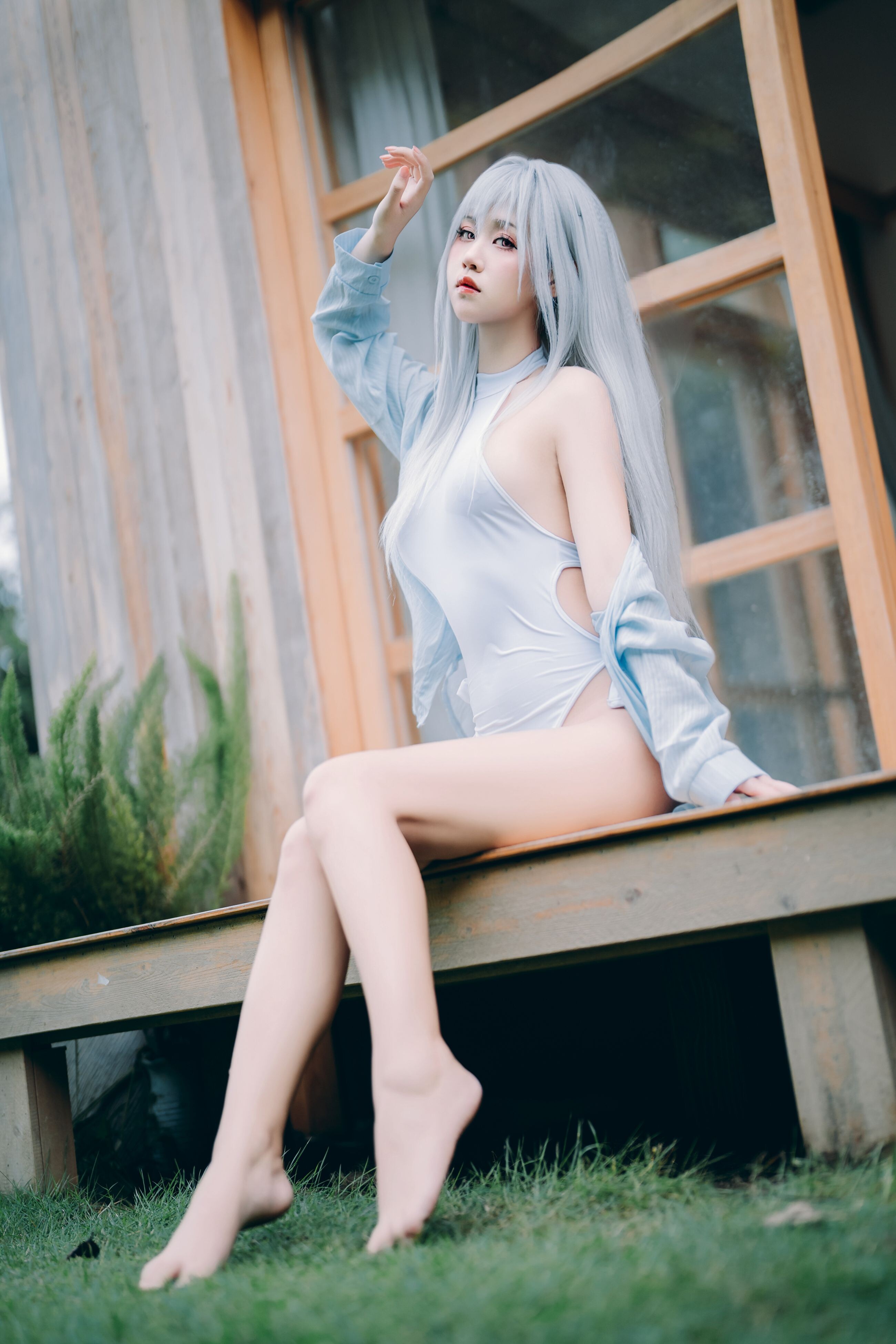 Sprout - White Swimsuit