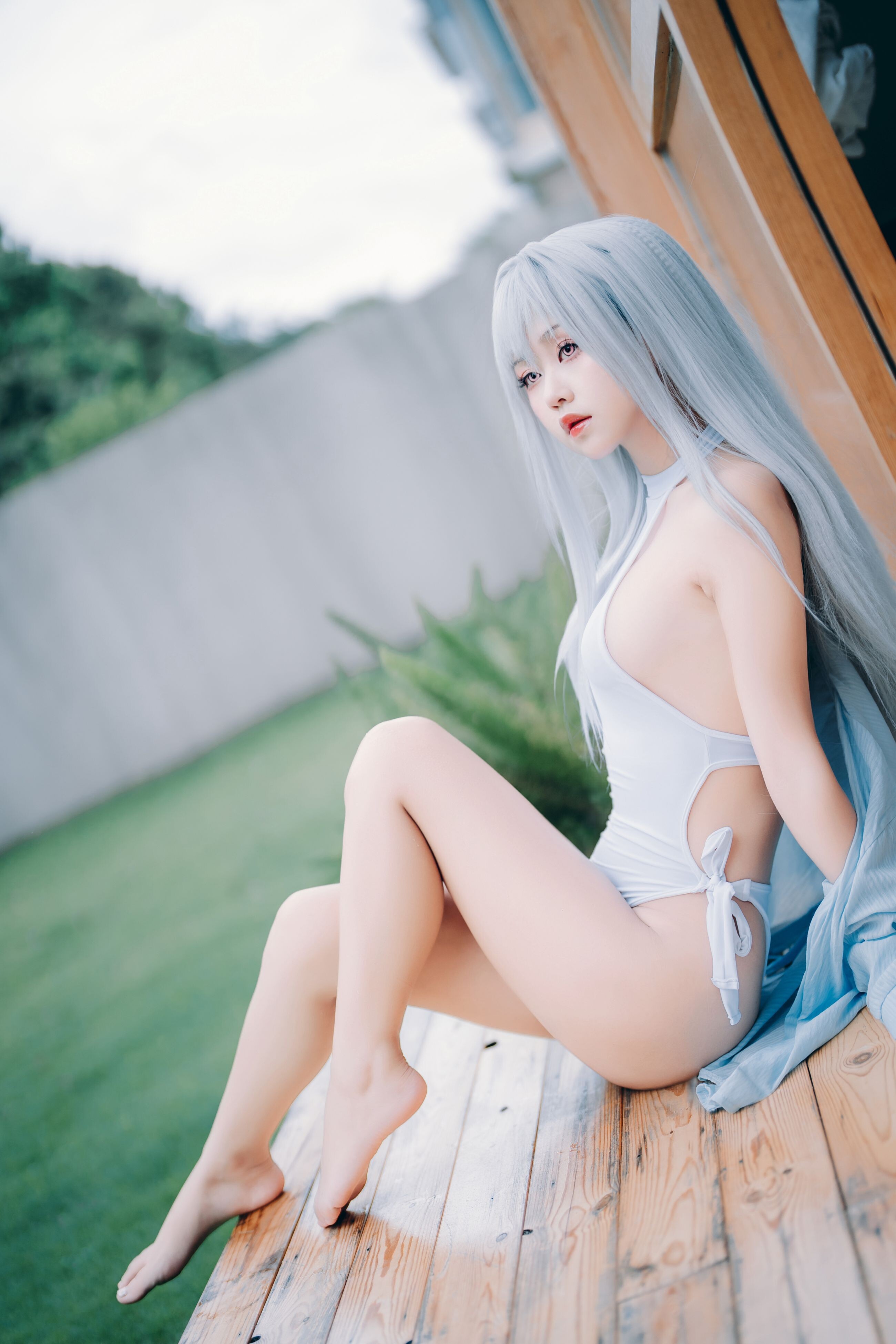 Sprout - White Swimsuit