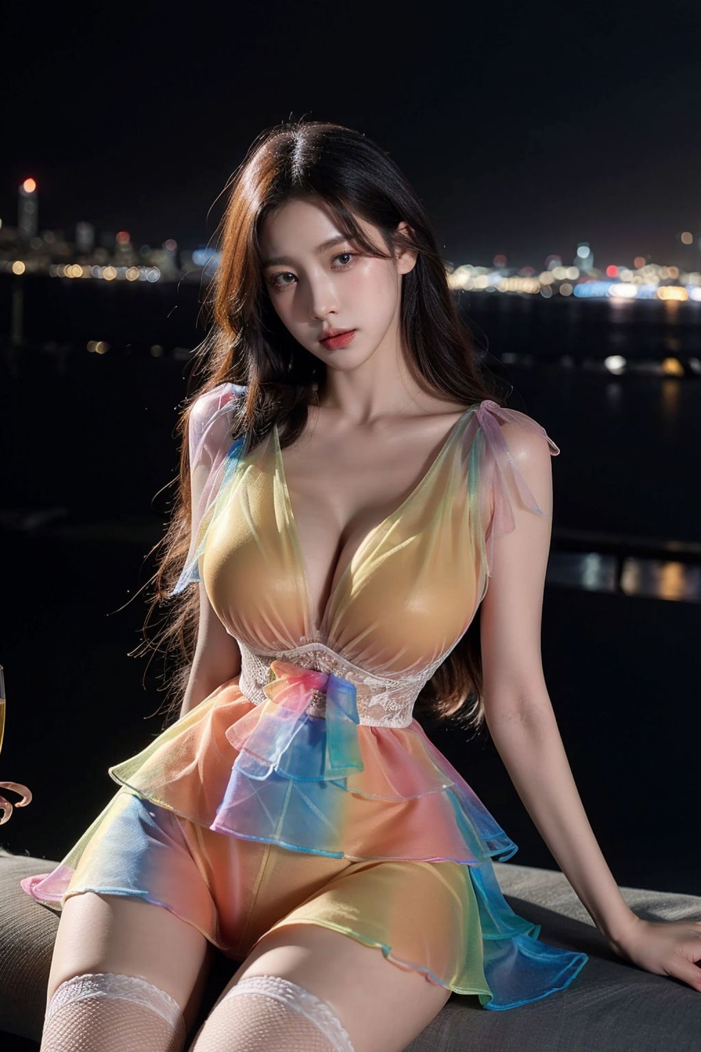 AI生成擬實畫風-彩虹服 (74 張照片)