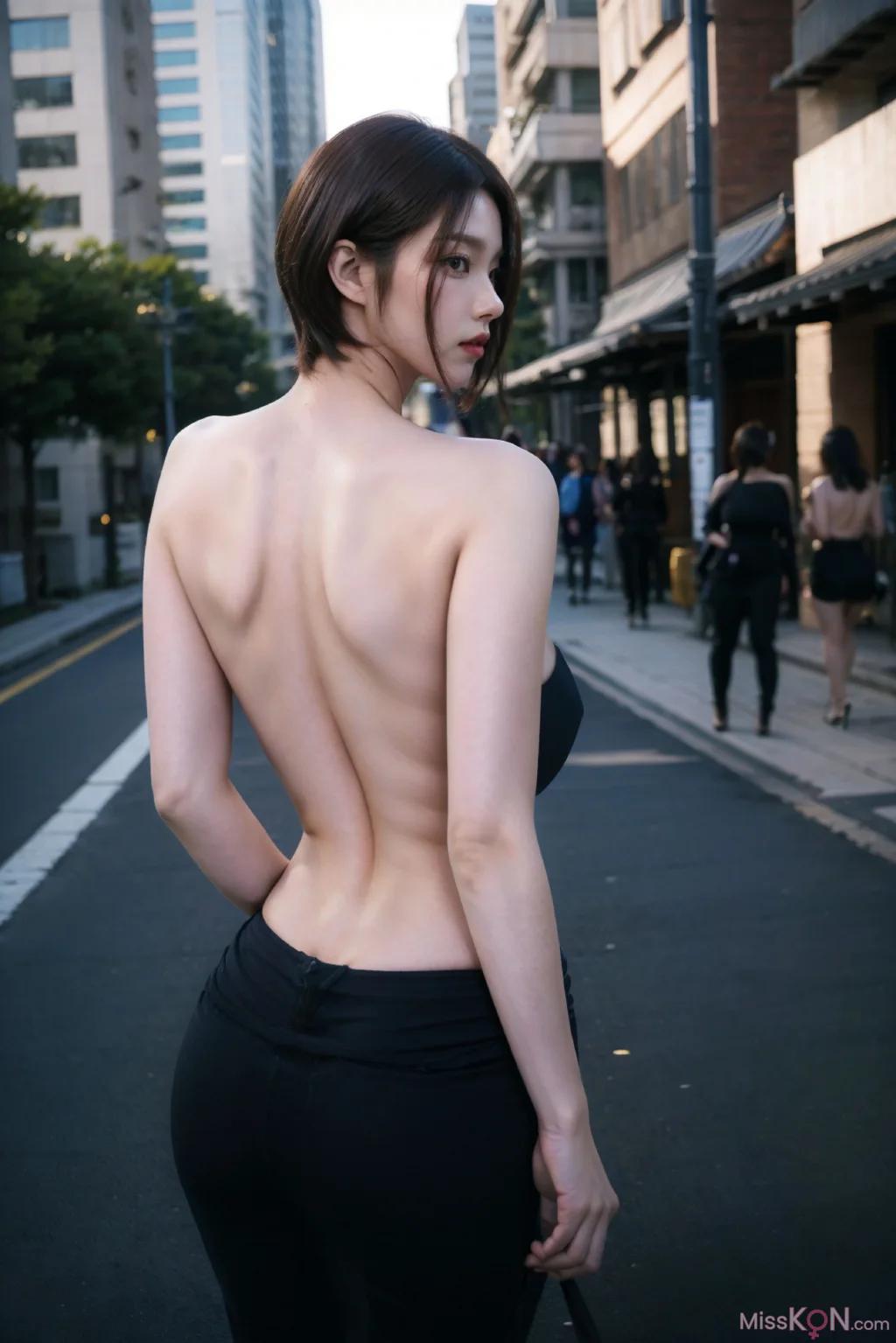 AI 生成擬實畫風-愛晨跑的鄰家姐姐 (83 張照片)