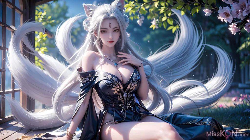 AI生成的小白 (48 張照片)