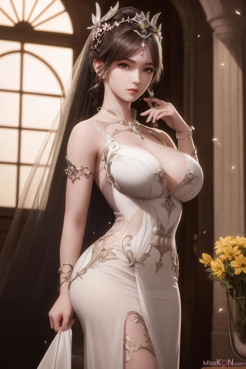 Trí tuệ nhân tạo] 小舞花嫁 (49 ảnh)