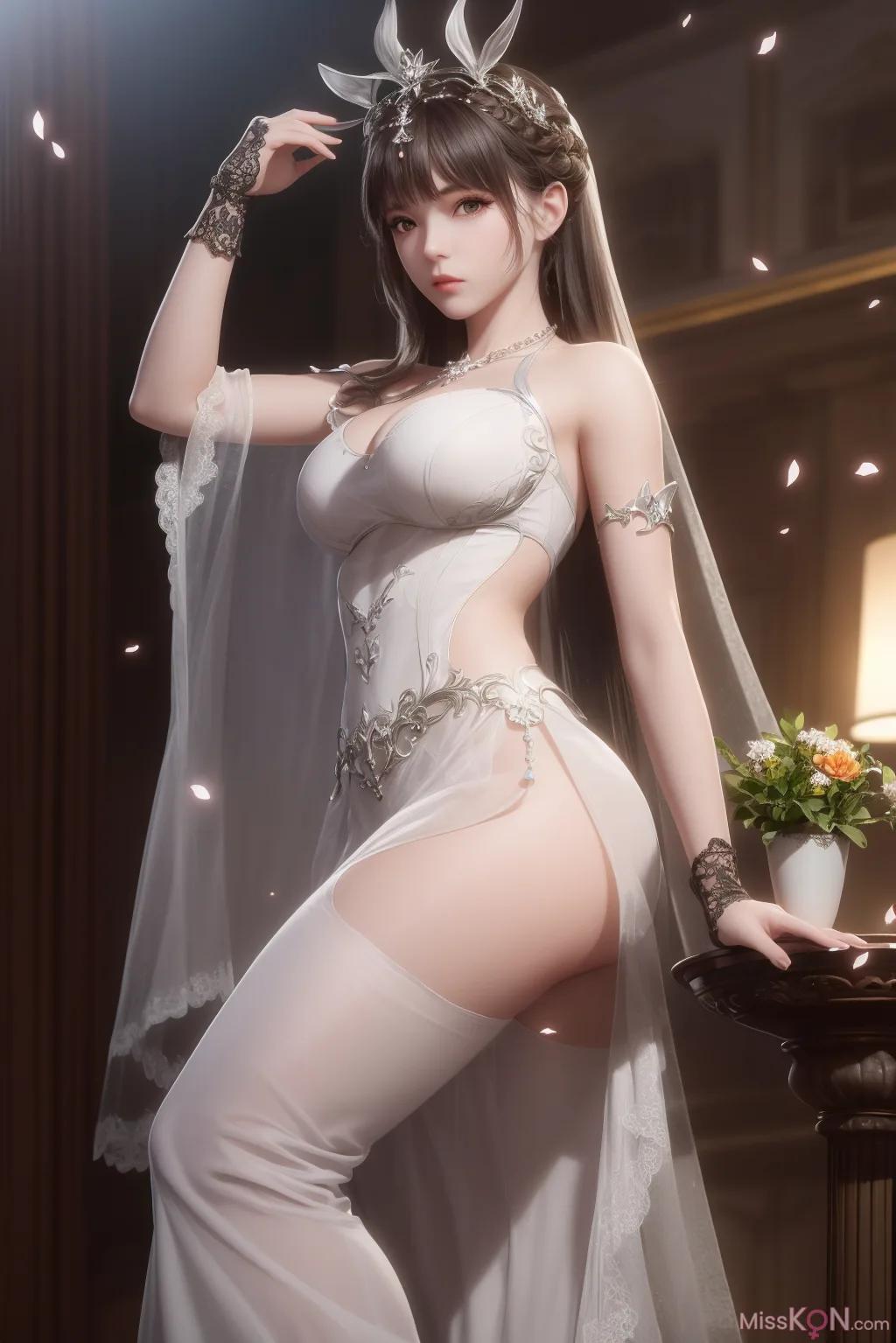 Trí tuệ nhân tạo] 小舞花嫁 (49 ảnh)