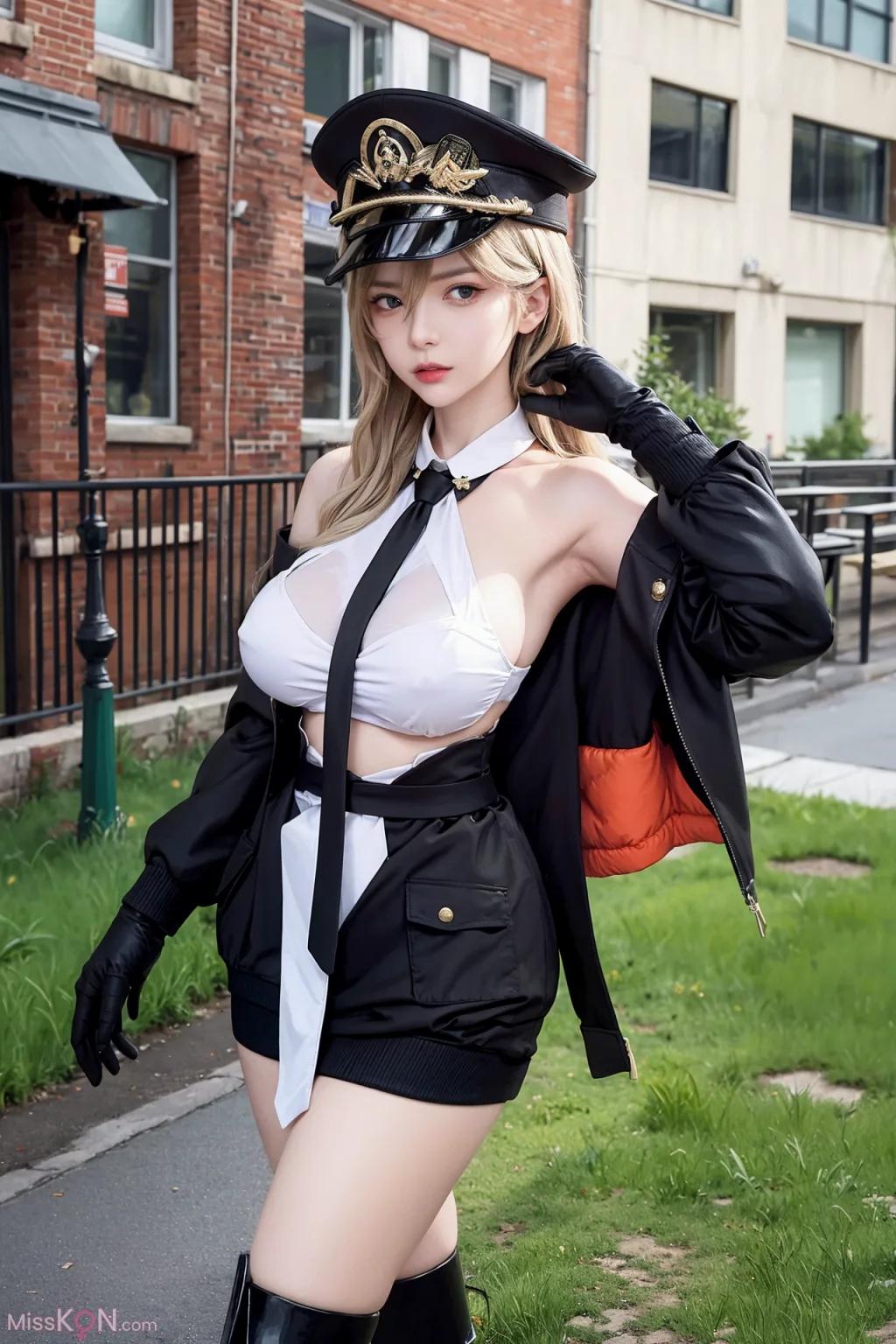 인공지능 생성 AI 미녀 제복 군인 사진 모음 (54장)