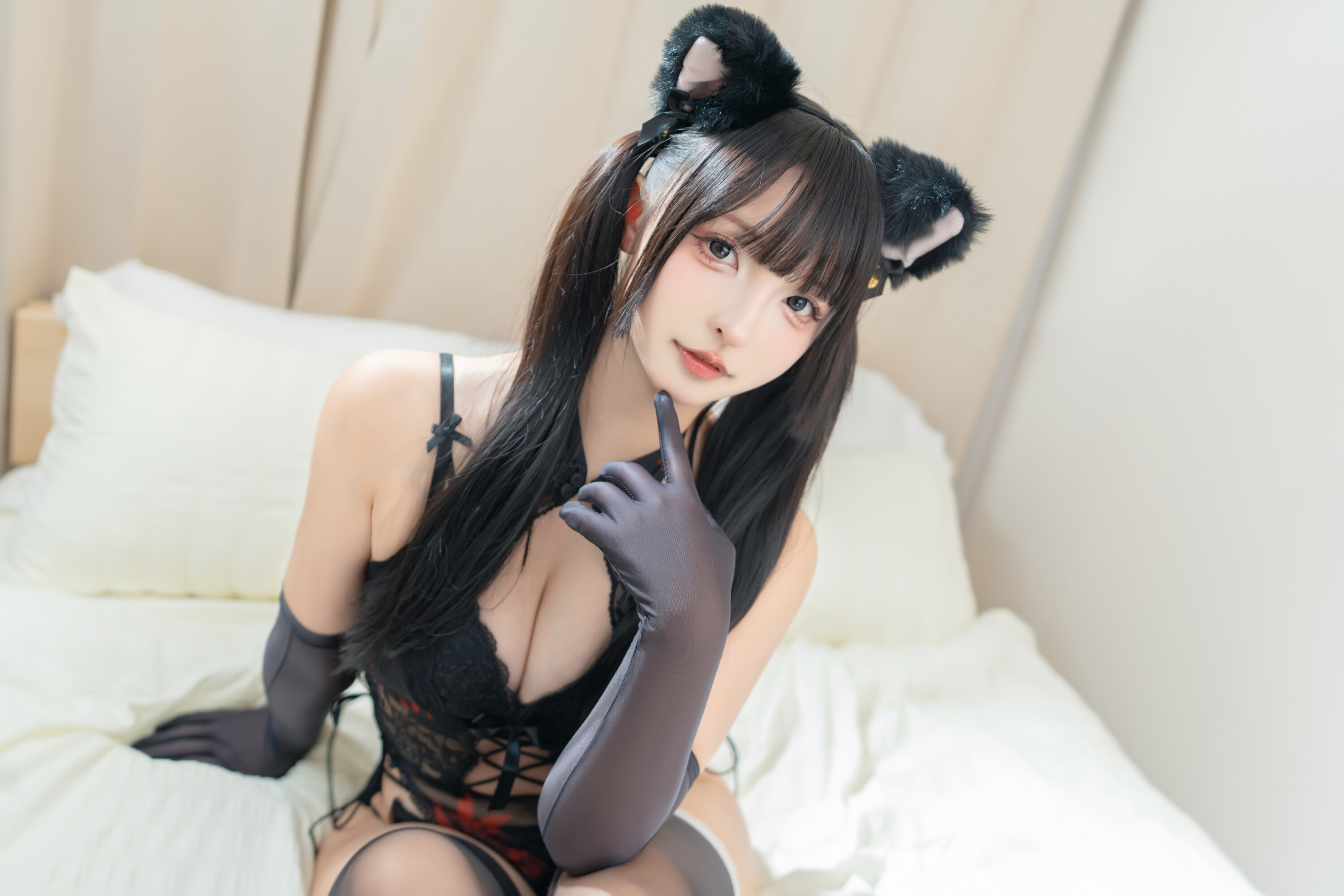神楽坂真冬 -  เหมียวดำยั่วยวน 75P1V