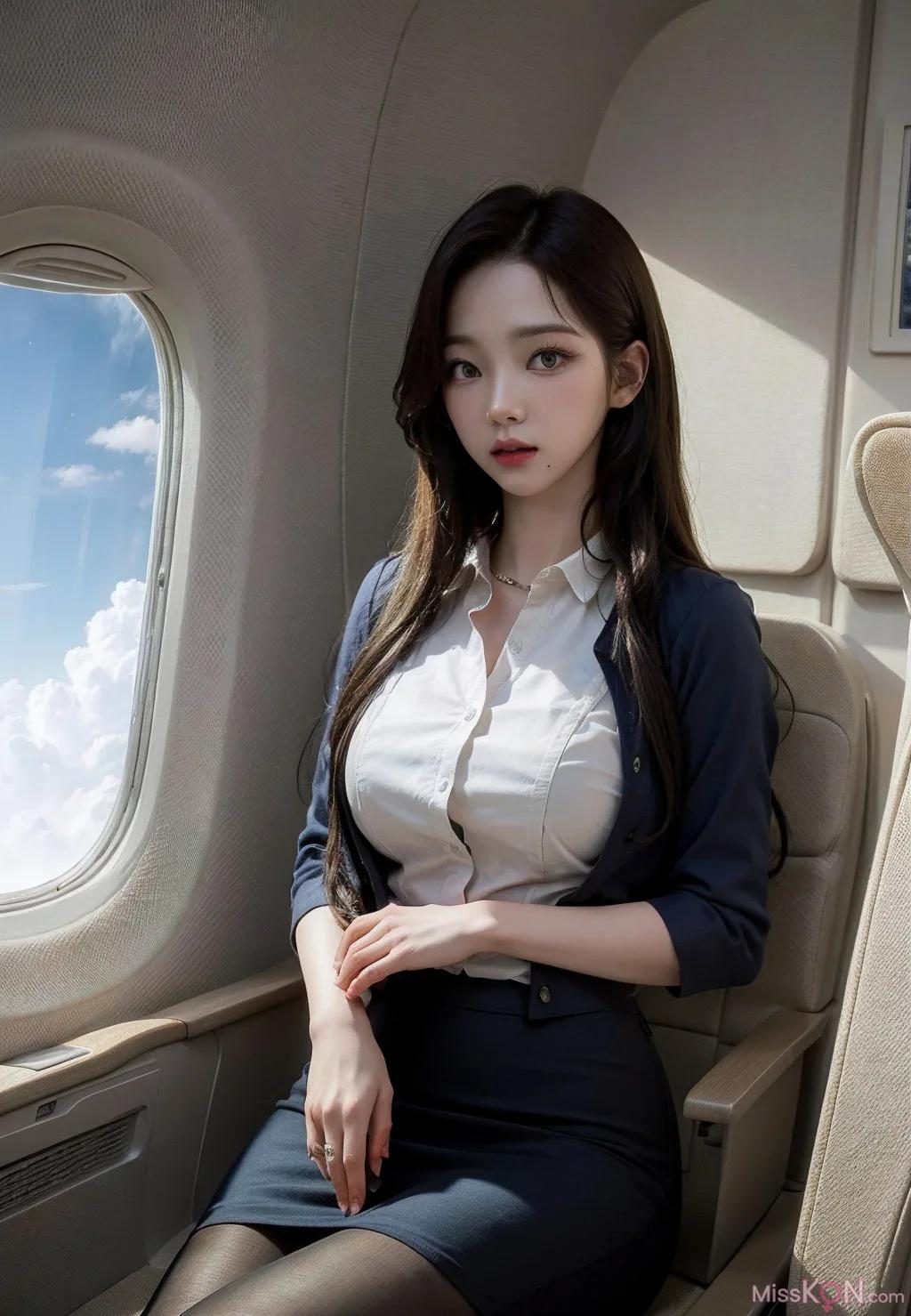 AI สร้าง] ชุดพนักงานต้อนรับบนเครื่องบินสไตล์เกาหลี จากความบริสุทธิ์ไปสู่ความเย้ายวน (192 ภาพ)