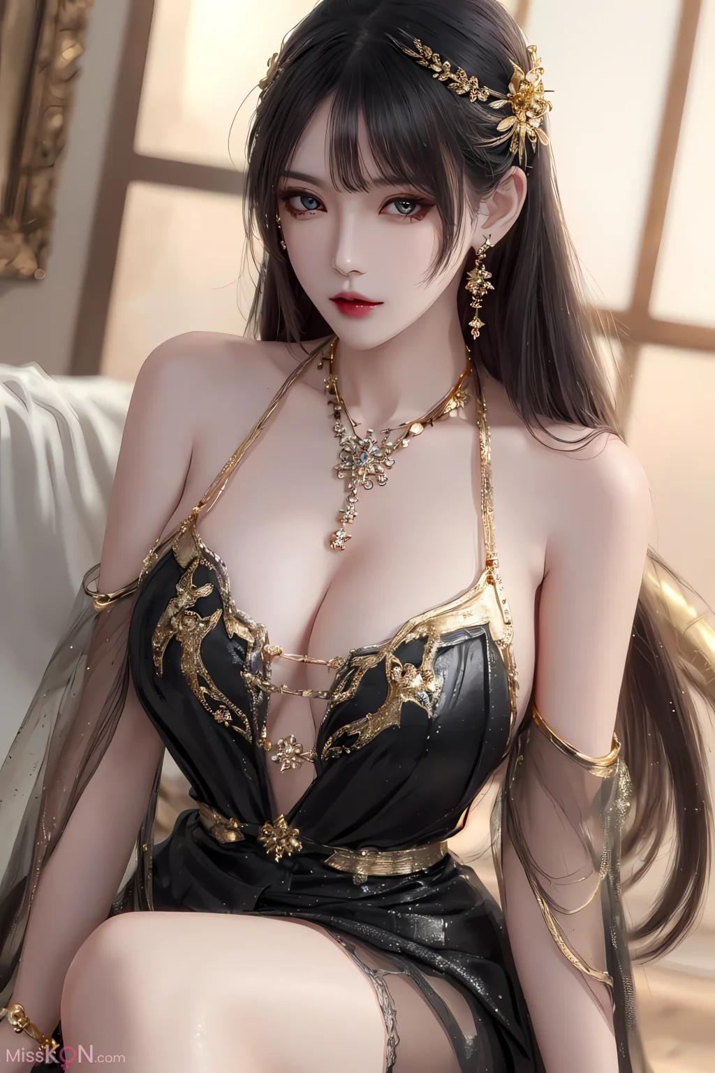 AI สร้างภาพ หญิงสาวสไตล์จีนโบราณ รุ่นที่ 11 (98 ภาพ)