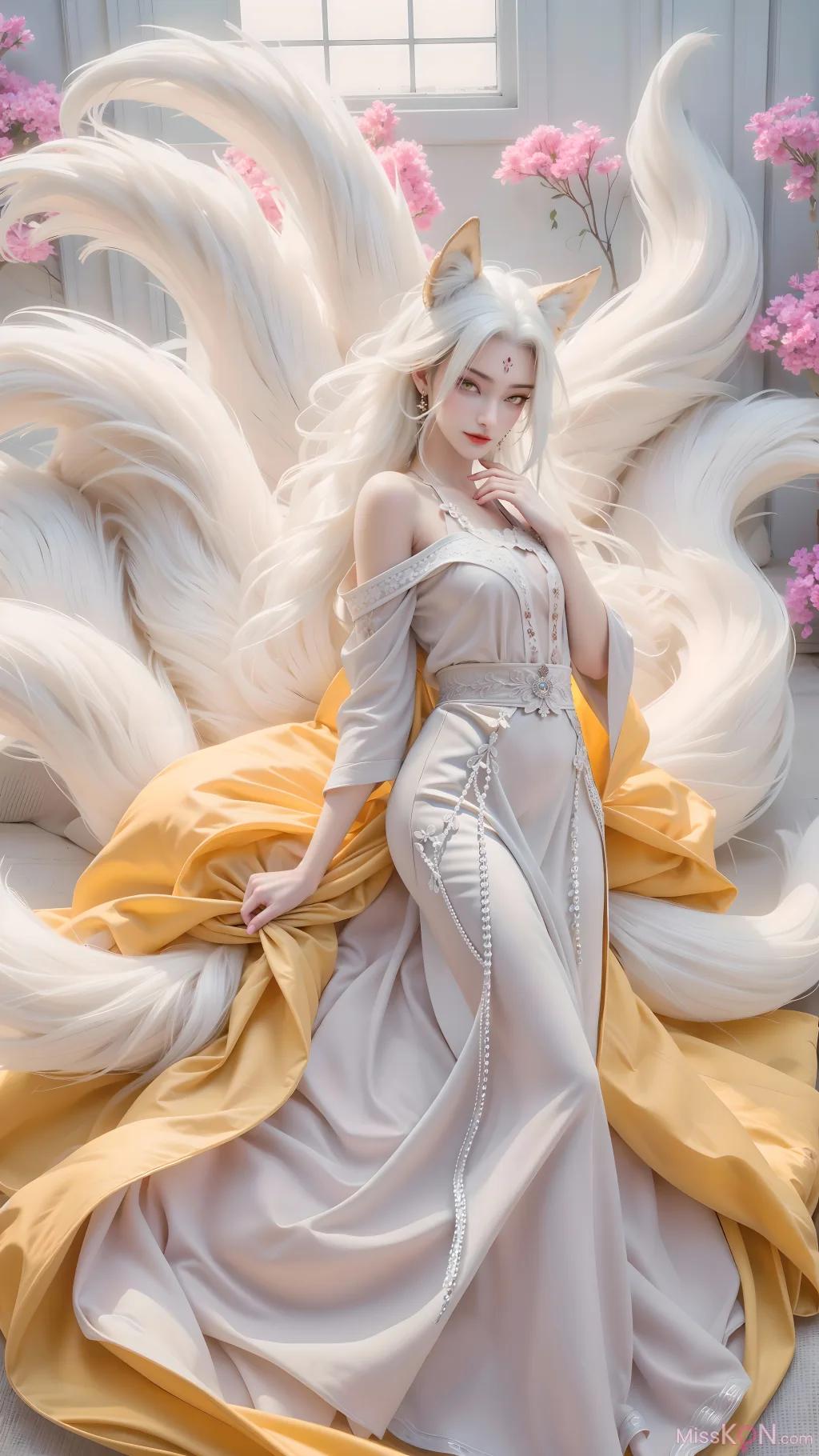 AI Generated Zhushen Stylish Spirit Fox Xiaobai (40 photos)