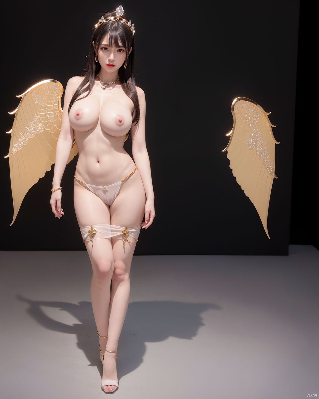 인공지능 생성 섹시한 날개 소녀 (123장의 사진)
