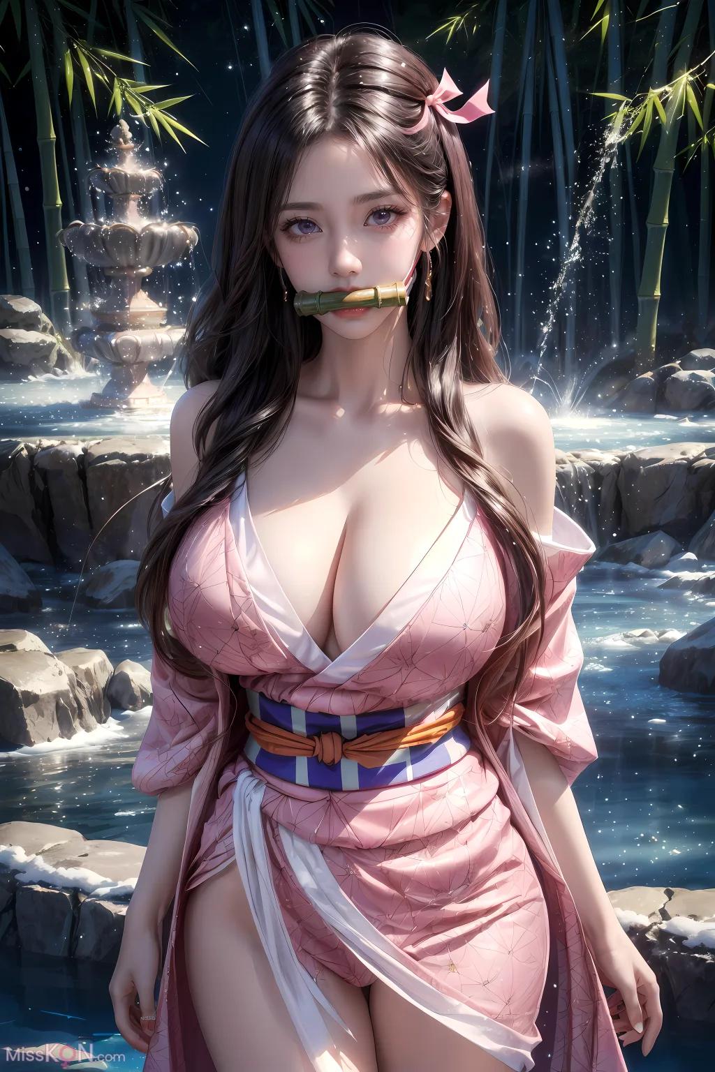 인공지능 생성 | 煉獄杏寿郎: 귀멸의 칼날-禰豆子 (44장 사진)