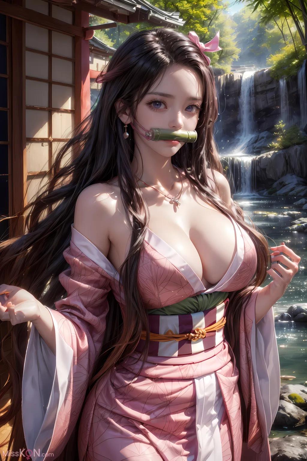 인공지능 생성 | 煉獄杏寿郎: 귀멸의 칼날-禰豆子 (44장 사진)