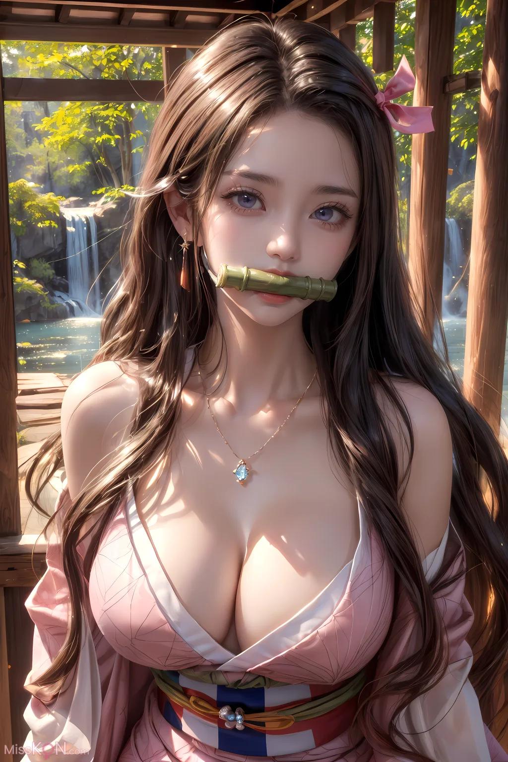 인공지능 생성 | 煉獄杏寿郎: 귀멸의 칼날-禰豆子 (44장 사진)