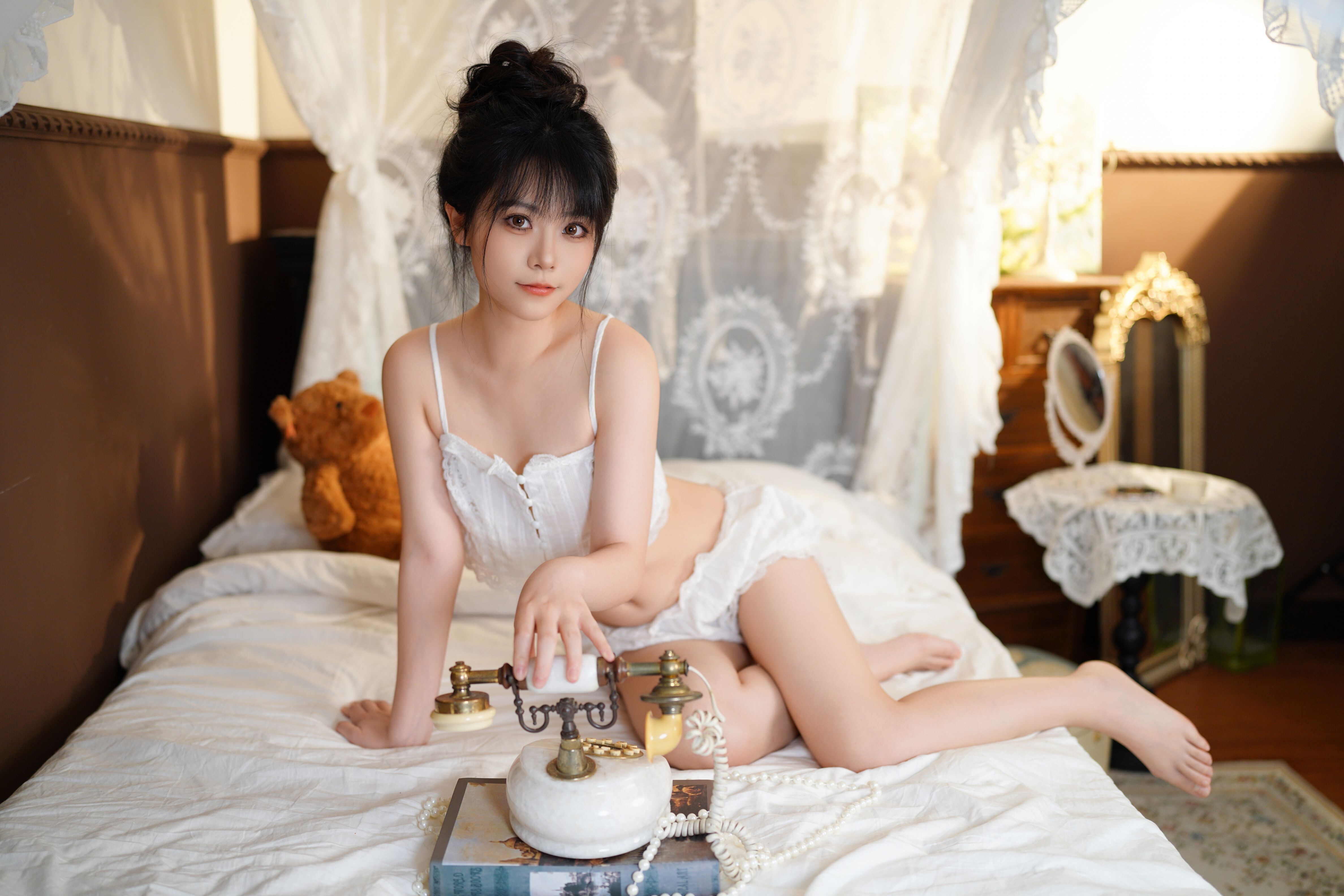 Yuki of Luo City - White Spaghetti Strap