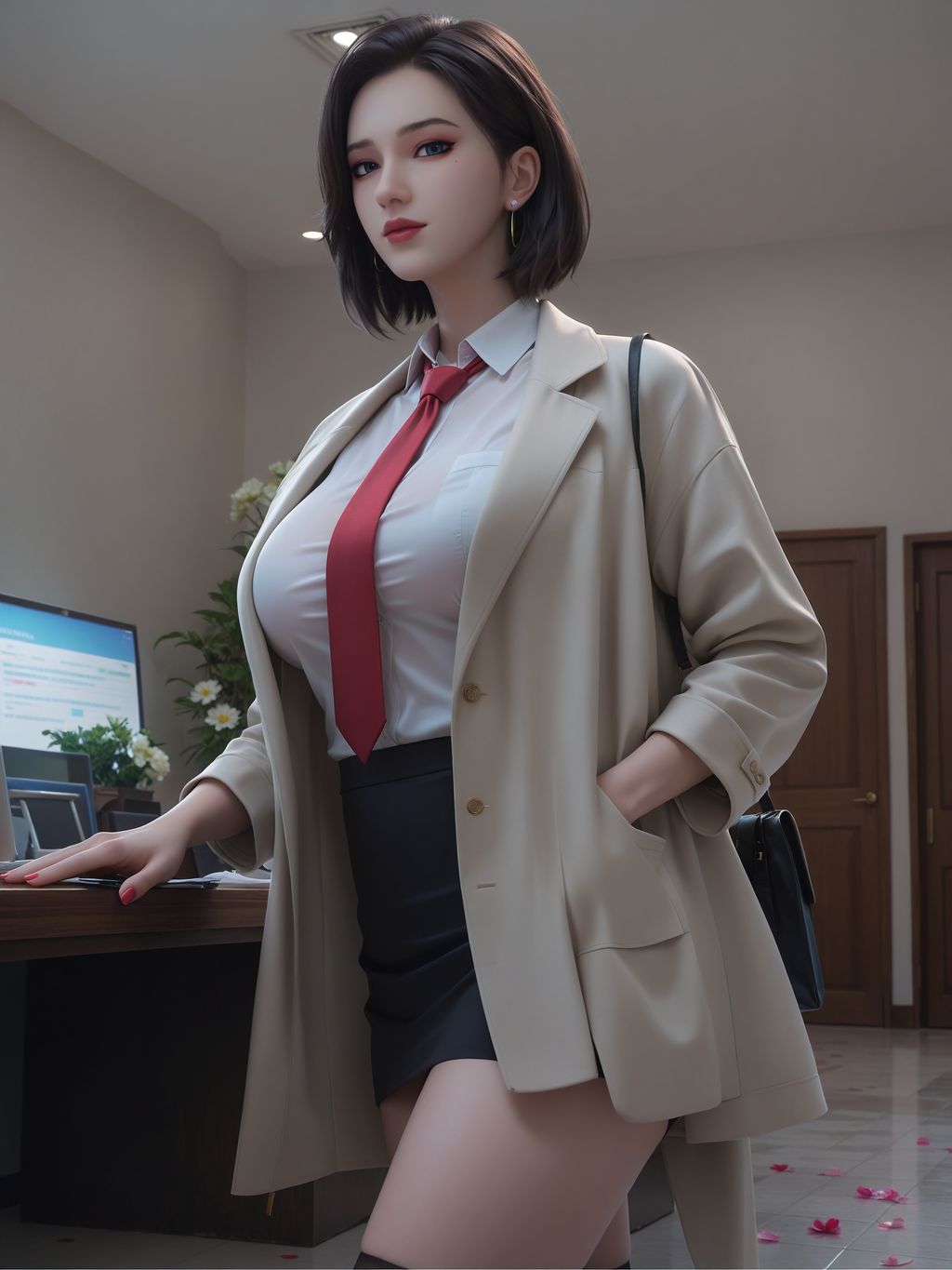 AI 생성 삼체 여성 변호사 (61 장)