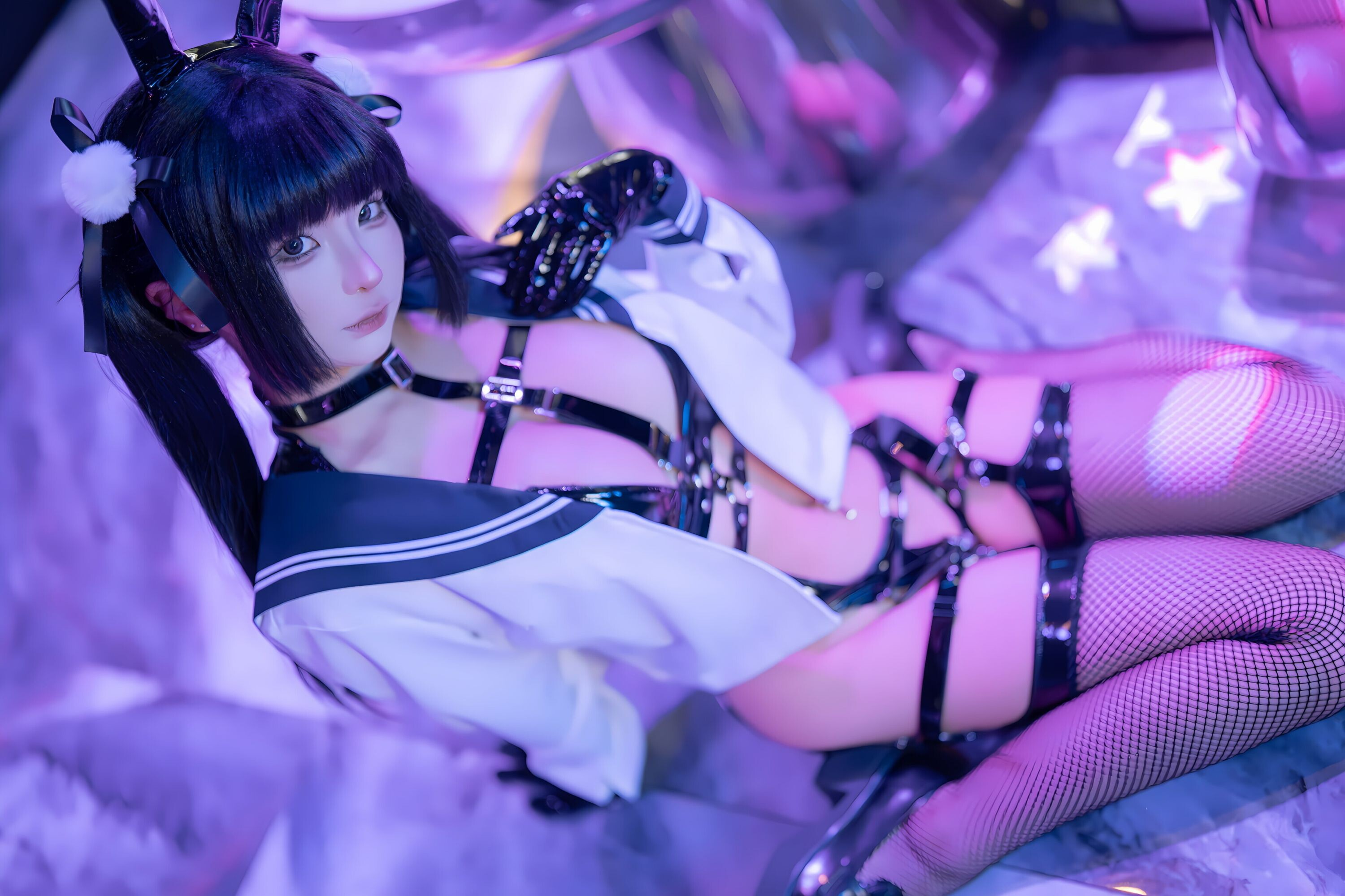 ชุดภาพยูนิฟอร์ม Chun Momo School Junior Part-Time Job 136P1V