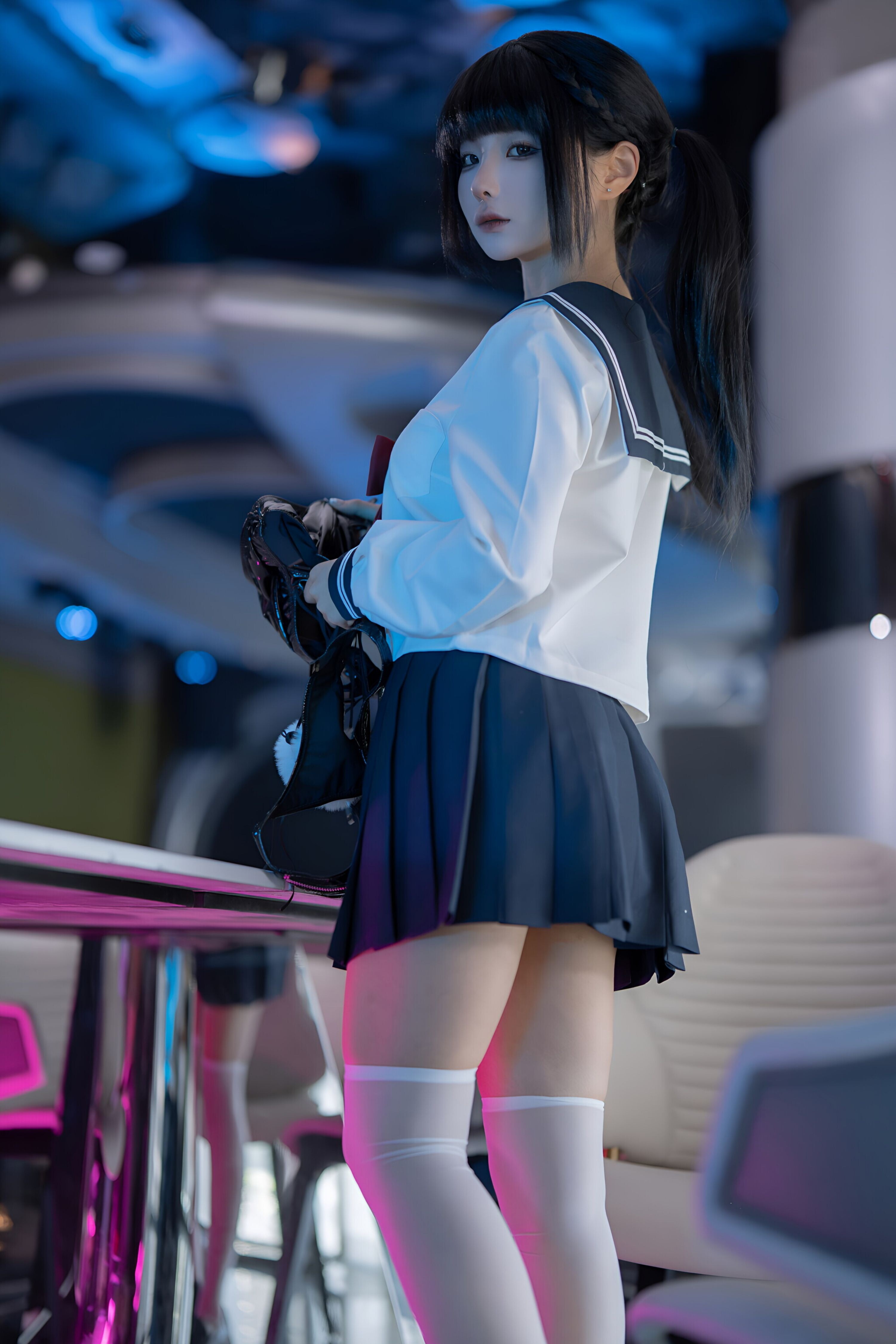 ชุดภาพยูนิฟอร์ม Chun Momo School Junior Part-Time Job 136P1V
