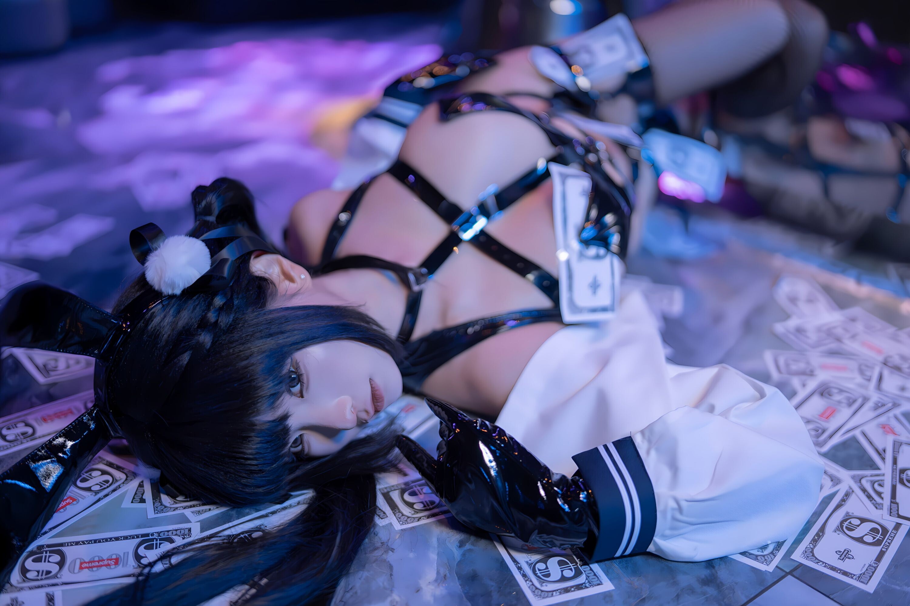 ชุดภาพยูนิฟอร์ม Chun Momo School Junior Part-Time Job 136P1V