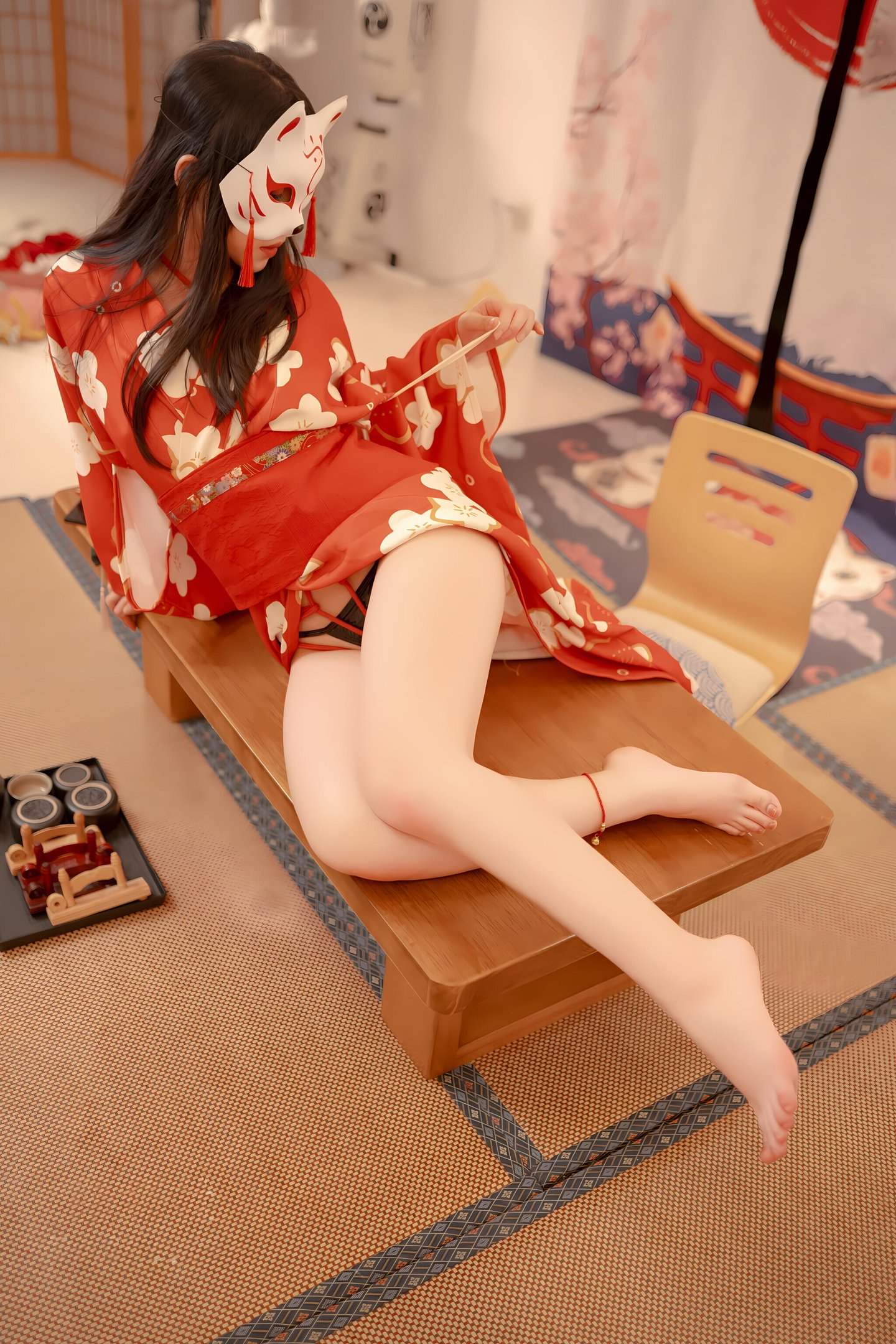 Bangni Bonnie Kimono Ràng Buộc Chân Đẹp 93P