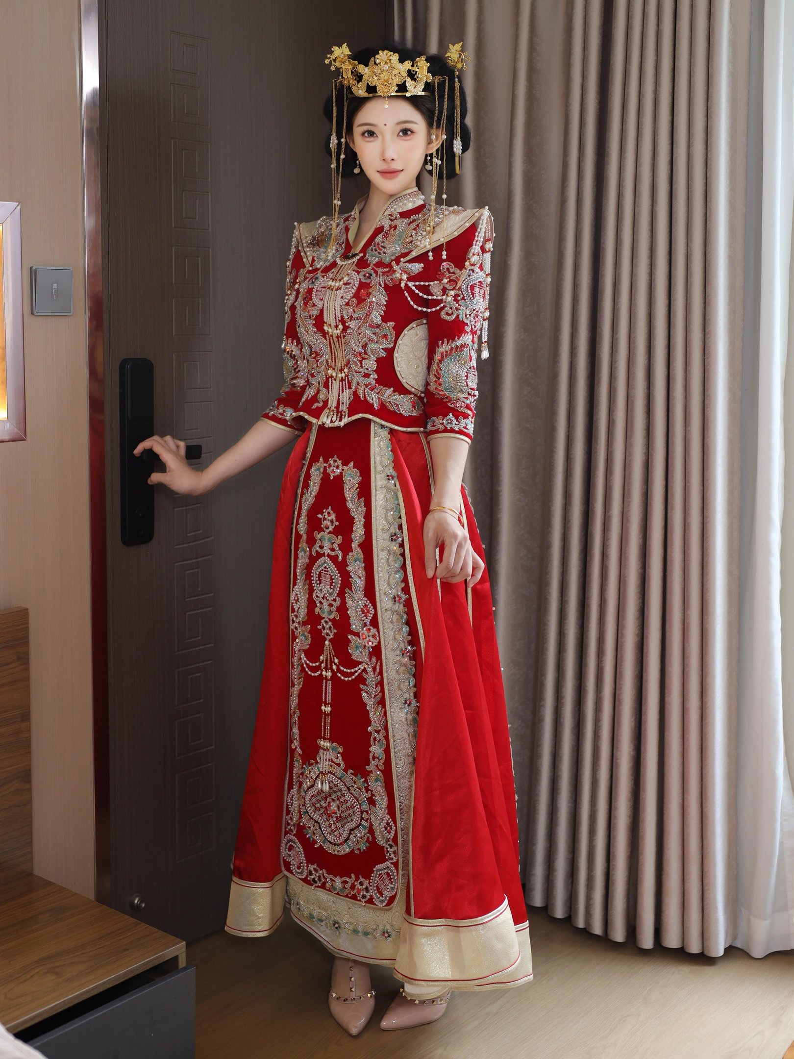 ลูกแพร์ครีม - Xiuhe สวมใส่ 113P