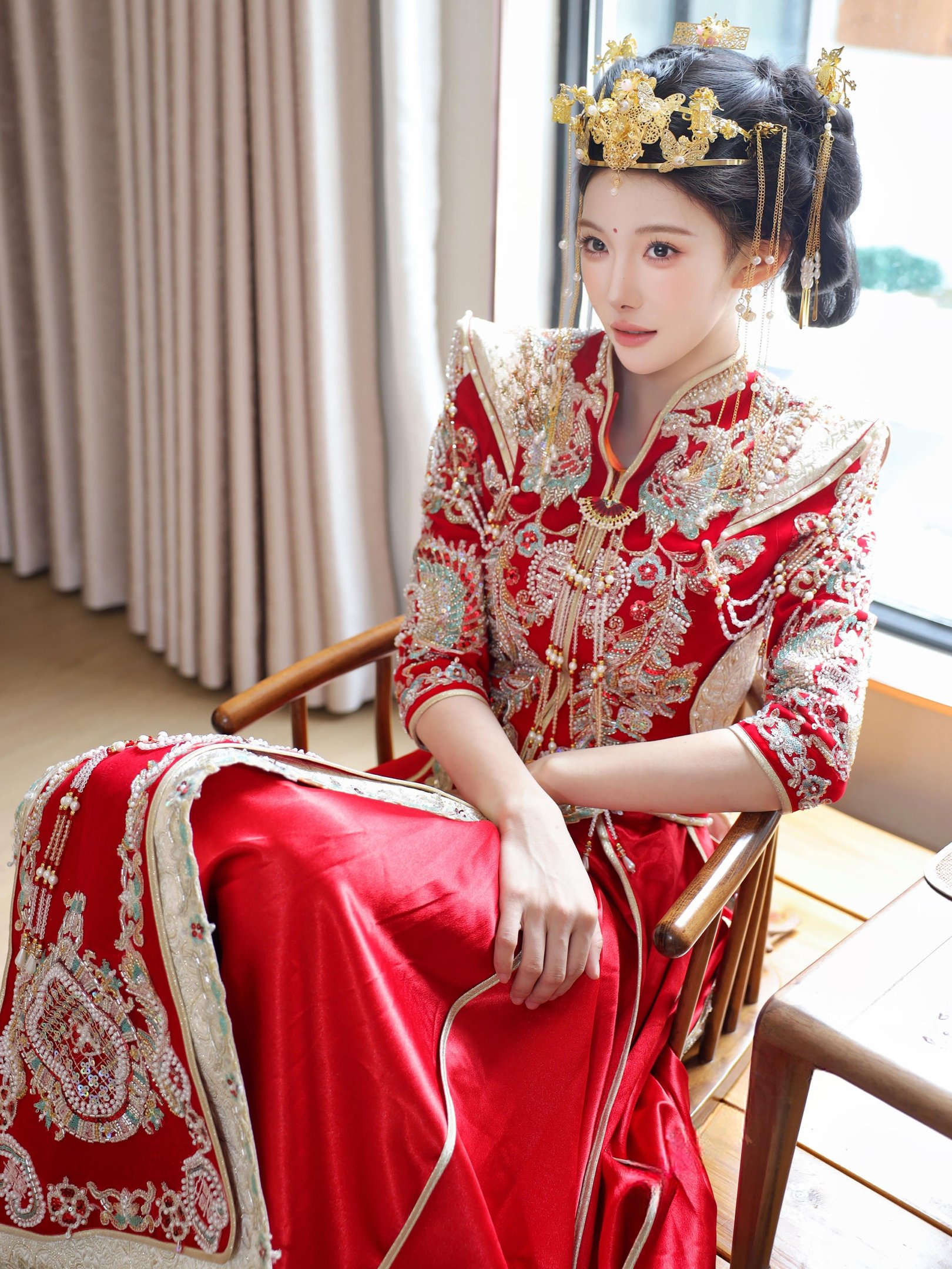 ลูกแพร์ครีม - Xiuhe สวมใส่ 113P