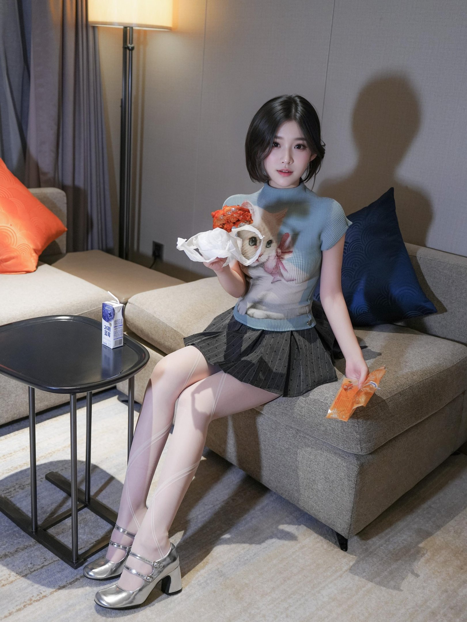 汁汁 - 爱吃鸡腿的姑娘 91P