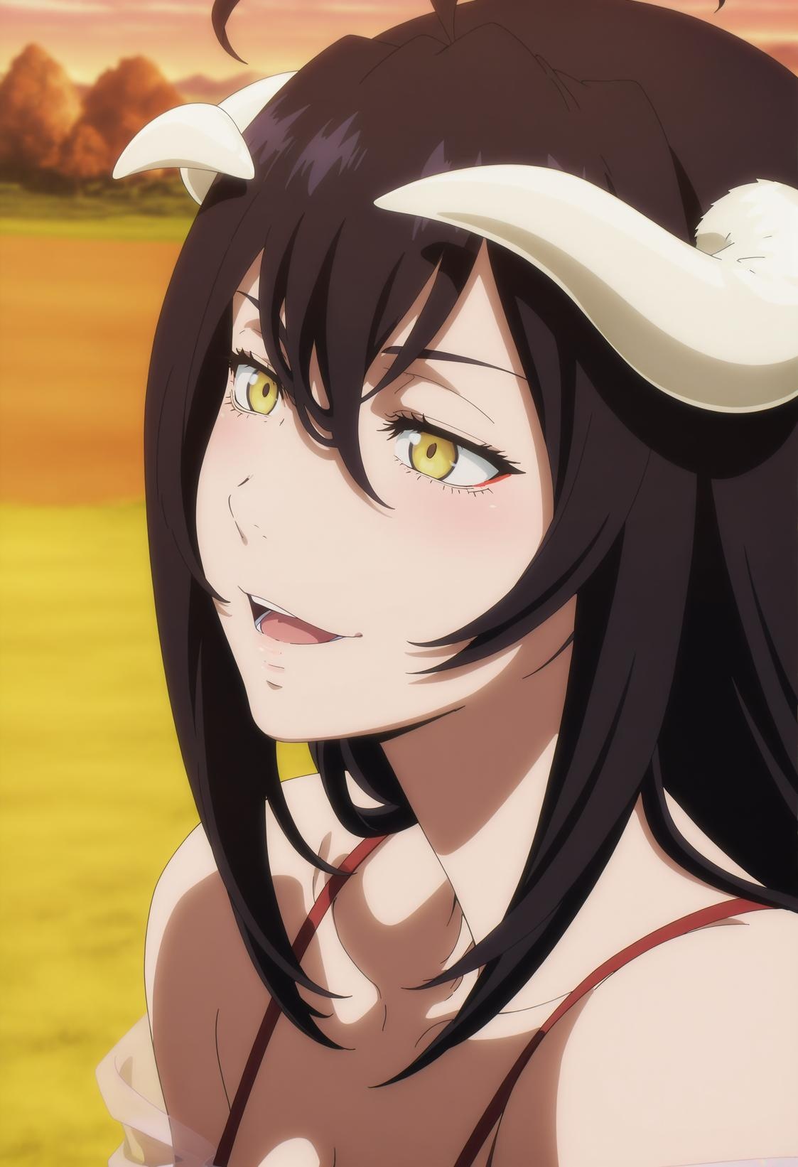 AI สร้างอนิเมะสาว - 雅儿贝德 Albedo 纯白恶魔女仆 แฟชั่นสายดำเปิดเป้า ปีกกางเต็มที่ 49P