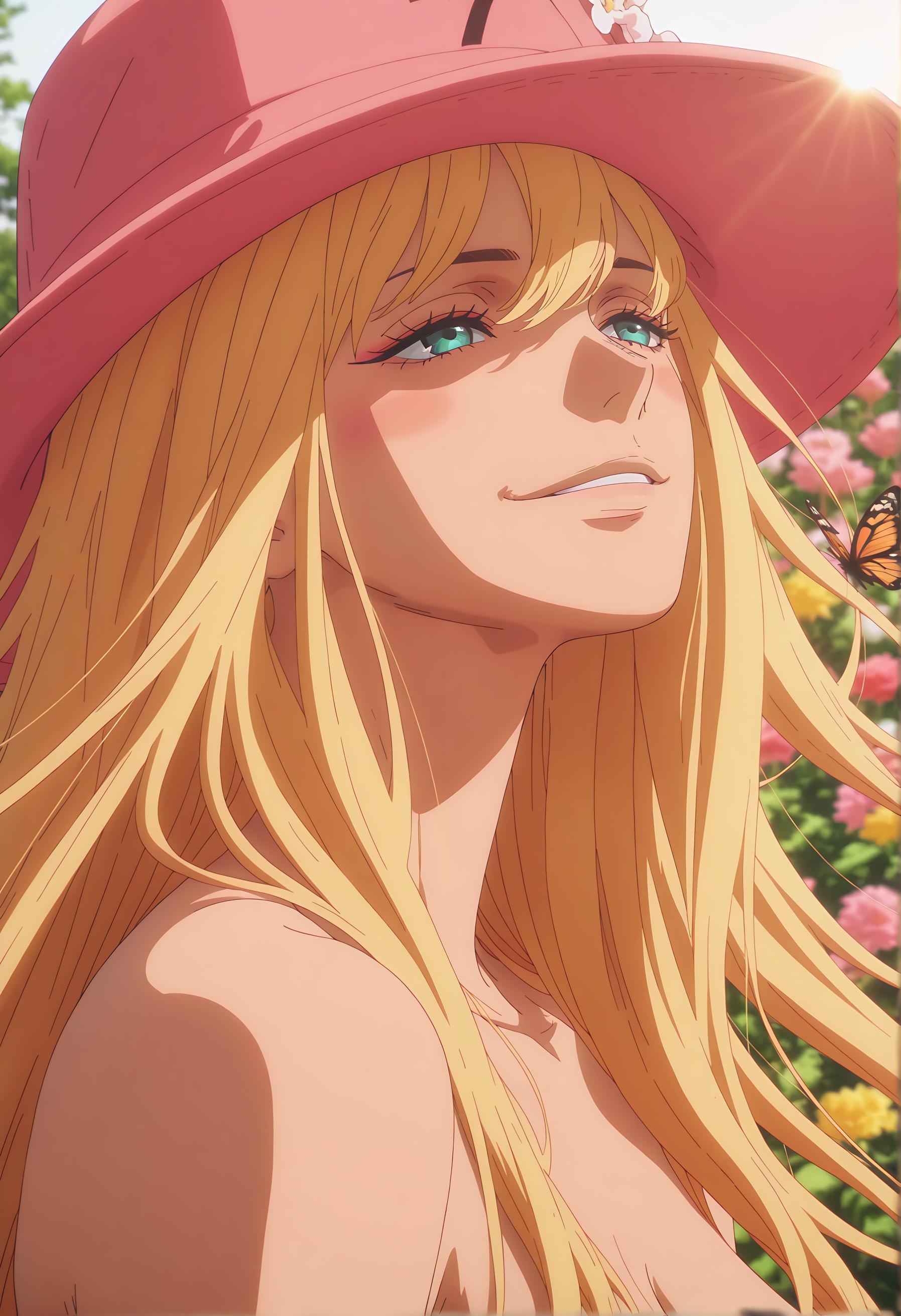 Cô Gái Anime Tạo Bởi AI - [2D] 孔雀 Kujaku (One Piece) Nữ Hải Quân Tóc Vàng Trong Bộ Quân Phục Siêu Chật 15P