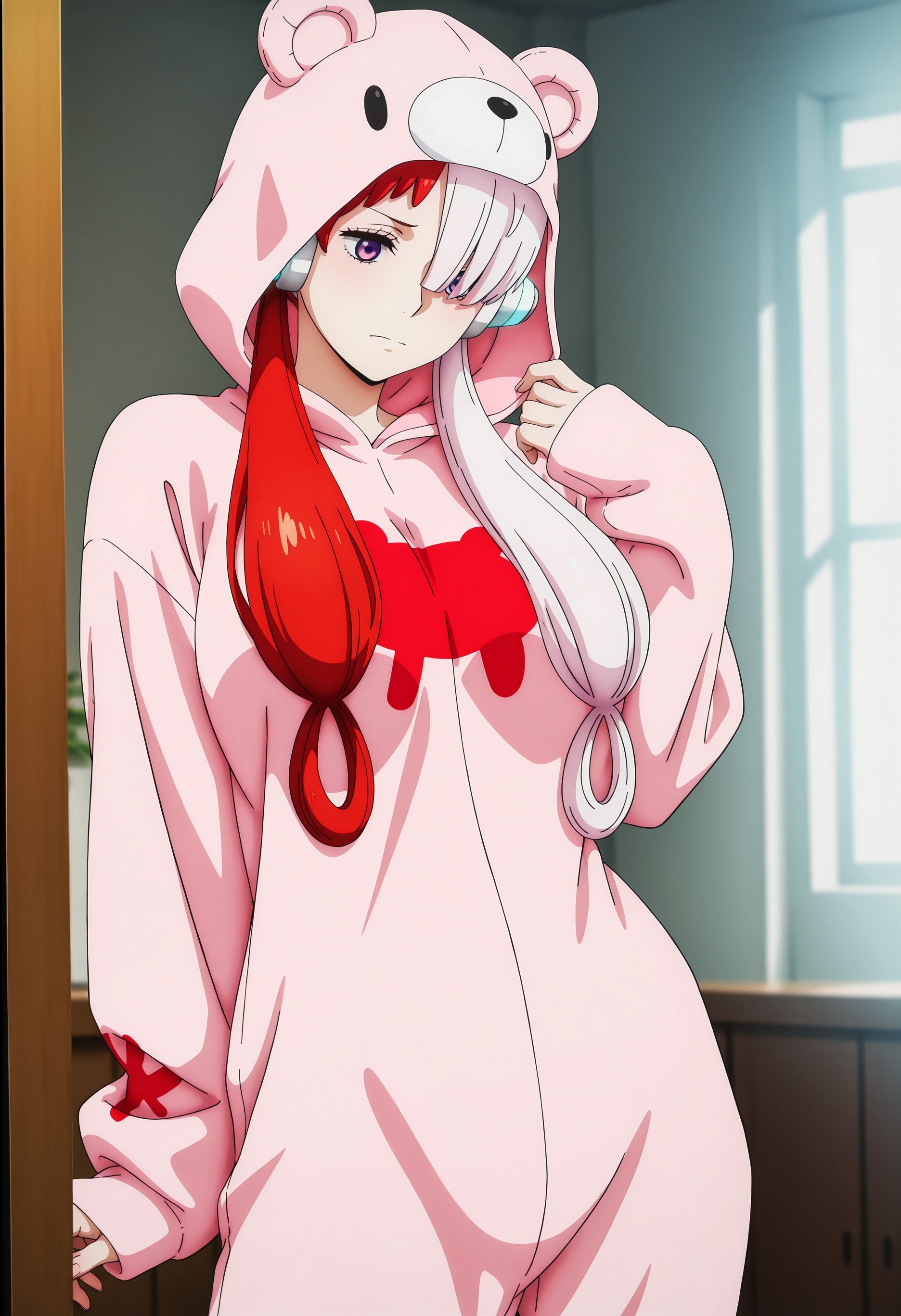 Cô Gái Anime Tạo Bởi AI - [2D] 乌塔 Uta (航海王：红发歌姬) Trang Phục Sân Khấu Nữ Ca Sĩ Đỏ Tóc, Rách Rưới, Gợi Cảm, 47P
