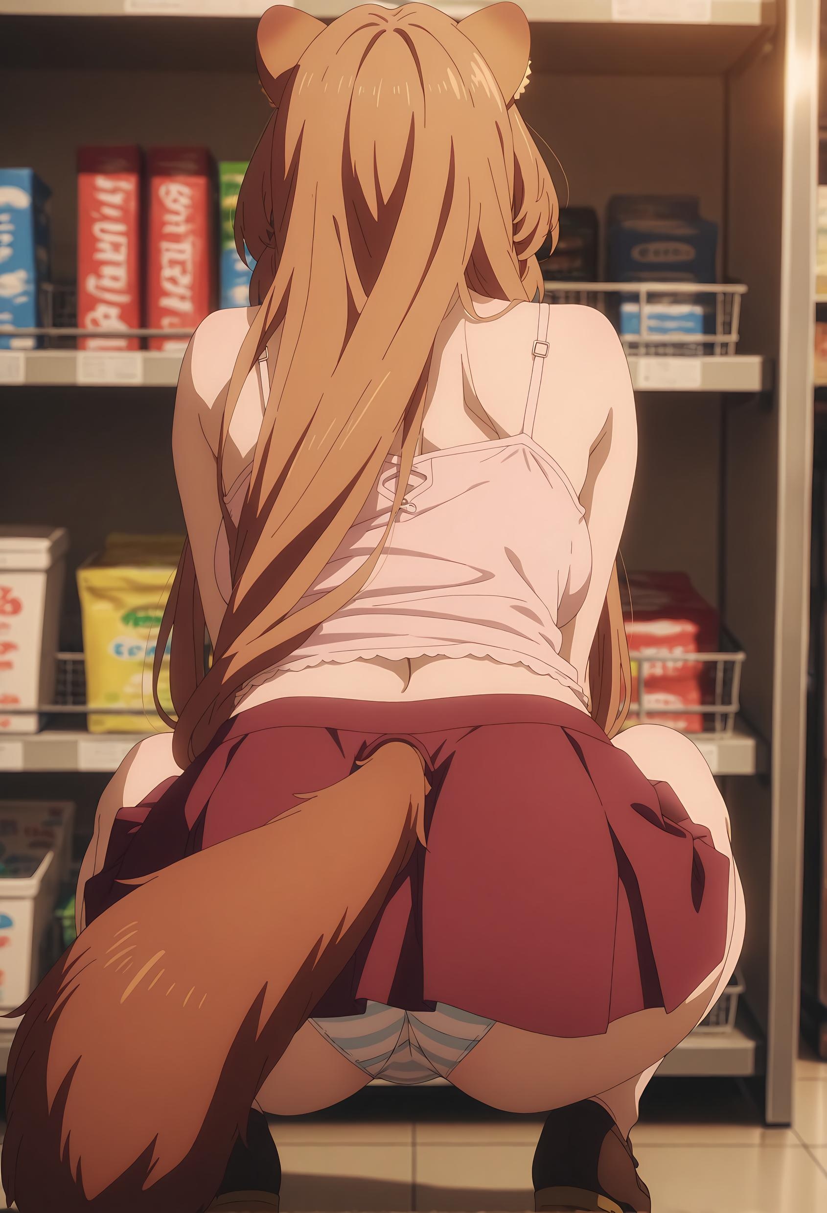 Cô Gái Anime Tạo Bởi AI - [2D] 拉芙塔莉雅 Raphtalia (盾之勇者成名录) Nô Lệ Gái Khổng Lồ Tóc Nâu, Tai Thú, Ngực Khủng, Đuôi Quấn Quanh, Không Chỉnh Sửa 189P