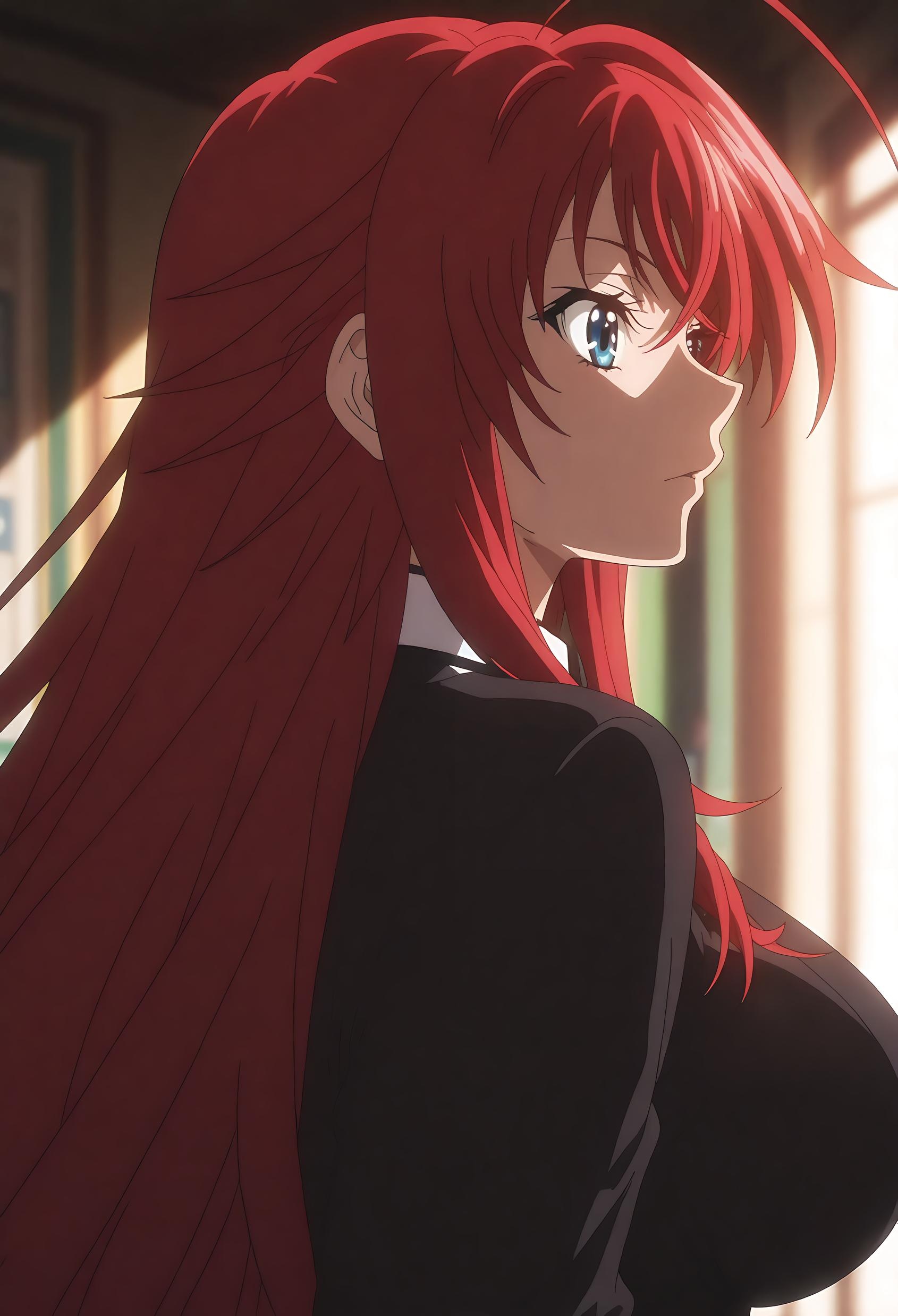 'Gái Anime Tạo Ra Bằng AI - [2D] 莉雅丝·吉蒙里 Rias Gremory - Ác Quỷ Tóc Đỏ Ngực Lớn Trong Đồng Phục Rách Tà Đen, Cảm Giác Tột Đỉnh 66P'