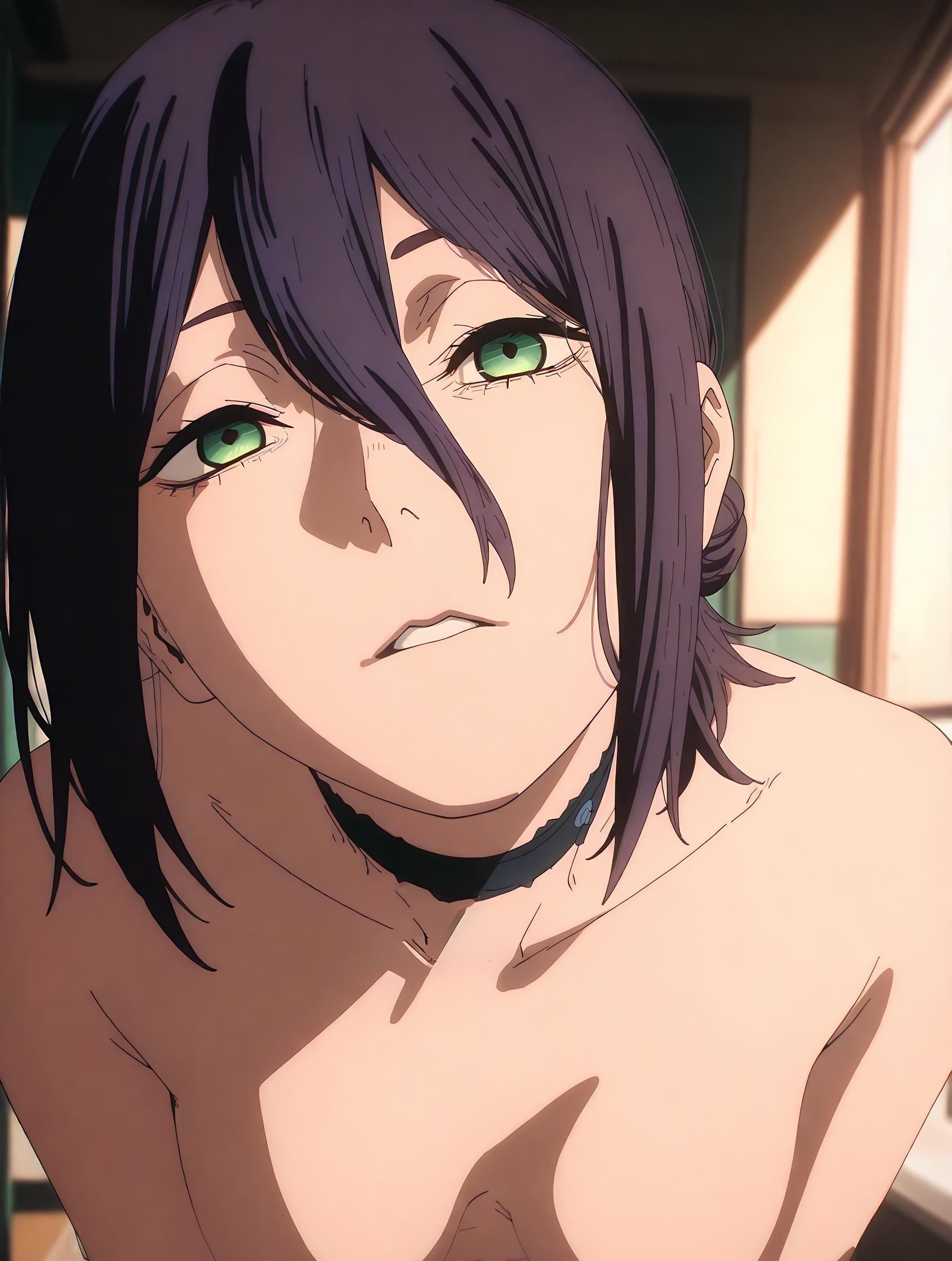'Anime Girl Tạo Bởi AI - [2D] 蕾塞 Reze (Chainsaw Man) Nữ Sinh Tóc Tím, Bộ Đồng Phục Rách, Đồ Lót Đen, Cảm Giác Cực Đỉnh 66P'