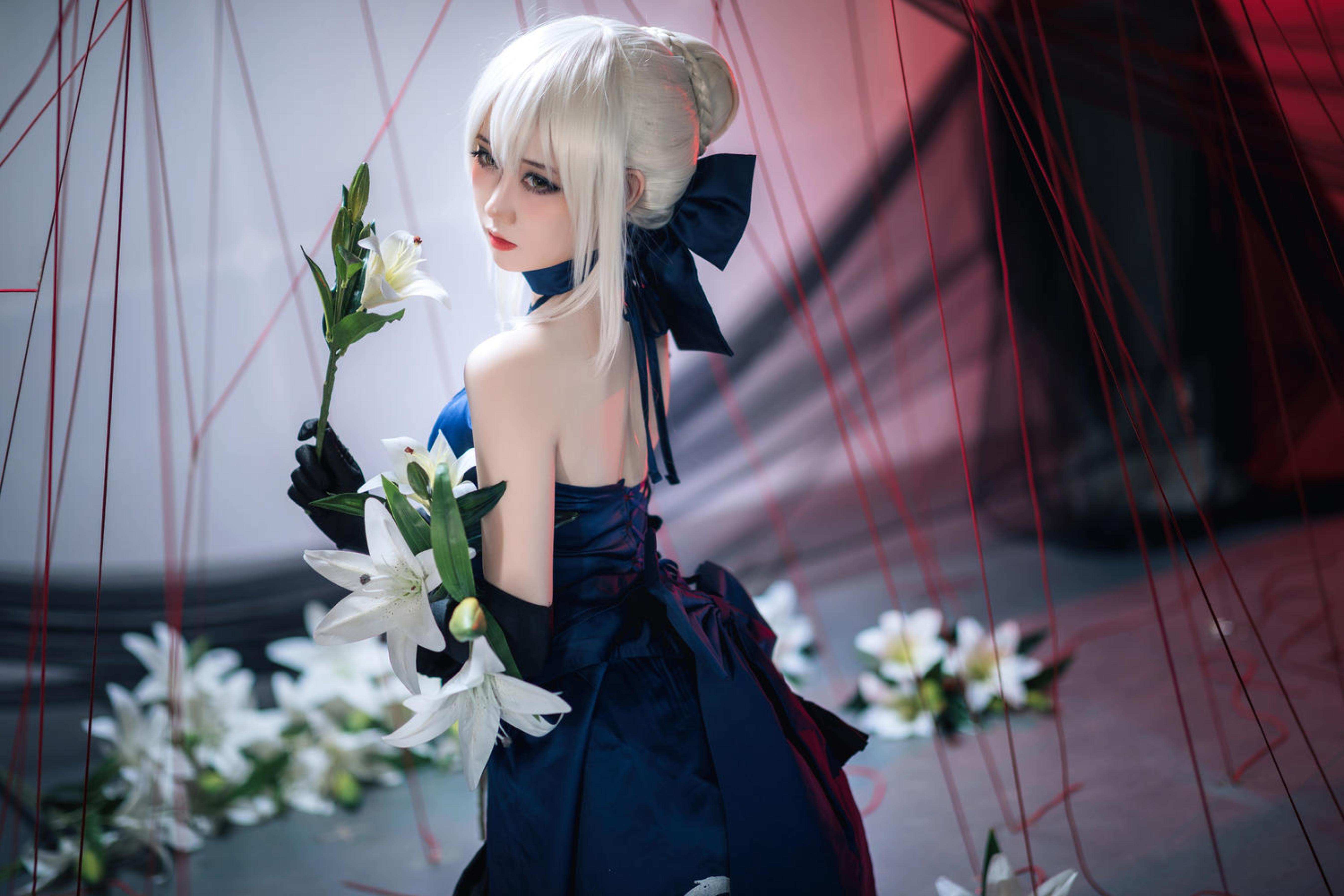 '[cosplay] Mén Mén Thán - cos Black Jeanne d'Arc: Thực Tế Hóa Nữ Thần Báo Thù Rồng, Xé Rách Áo Dài, Ngực Khủng, Tất Đen Mở Đường, Sa Ngã Tột Độ, Không Chỉnh Sửa 72P'