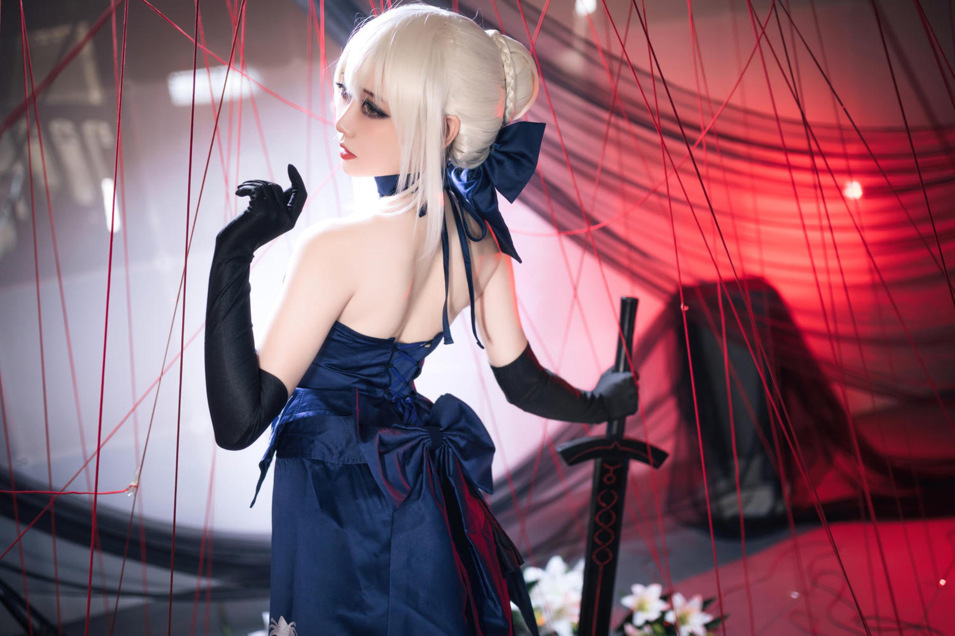 '[cosplay] Mén Mén Thán - cos Black Jeanne d'Arc: Thực Tế Hóa Nữ Thần Báo Thù Rồng, Xé Rách Áo Dài, Ngực Khủng, Tất Đen Mở Đường, Sa Ngã Tột Độ, Không Chỉnh Sửa 72P'
