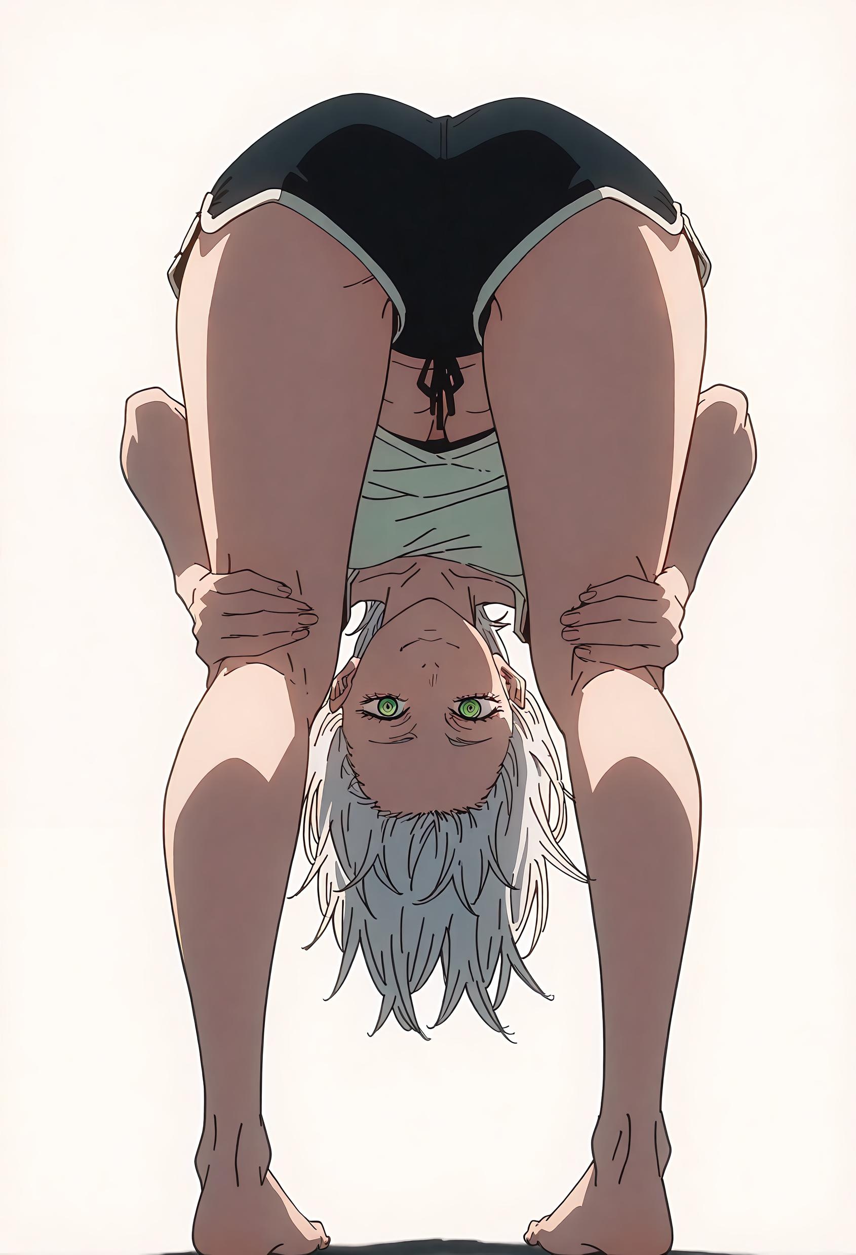 AI สร้างอนิเมะสาว - Fami: 電鋸人恶魔少女 ผิวขาวสะอาดกับสะโพกยกสูงเผยให้เห็นรูปร่างเซ็กซี่ 71P