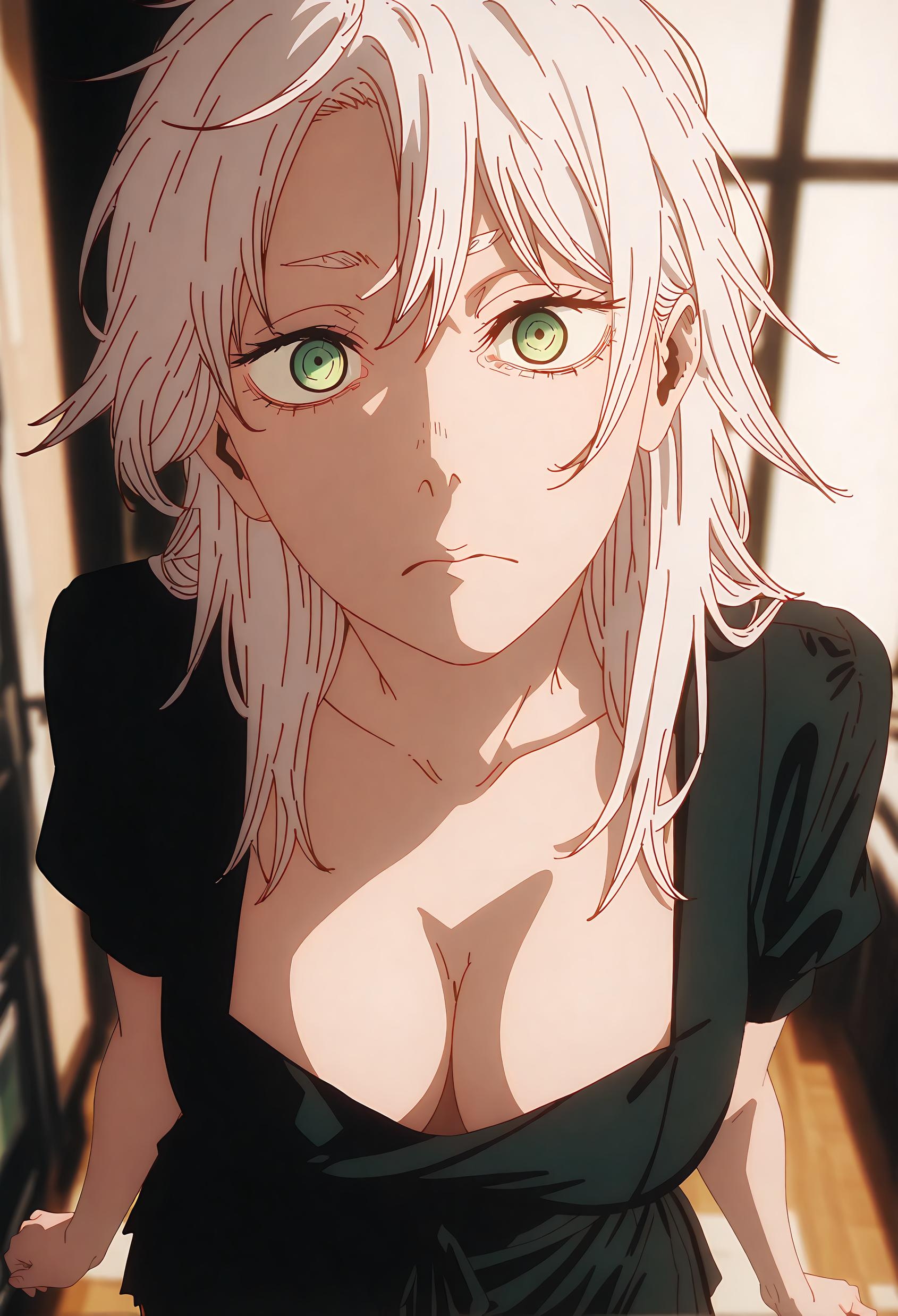 AI สร้างอนิเมะสาว - Fami: 電鋸人恶魔少女 ผิวขาวสะอาดกับสะโพกยกสูงเผยให้เห็นรูปร่างเซ็กซี่ 71P