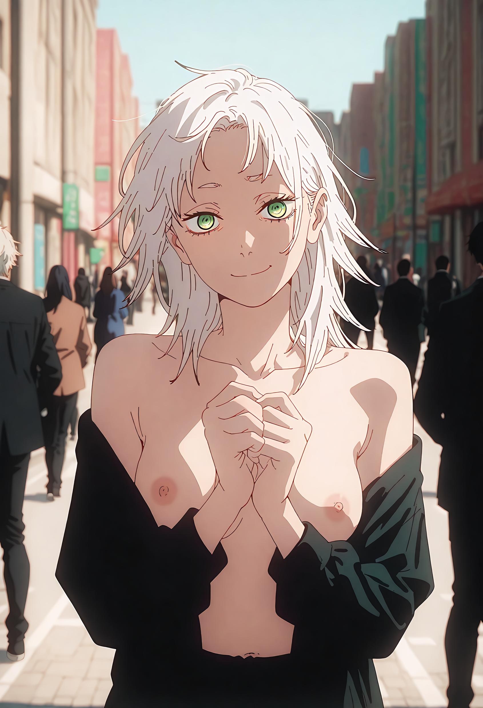 AI สร้างอนิเมะสาว - Fami: 電鋸人恶魔少女 ผิวขาวสะอาดกับสะโพกยกสูงเผยให้เห็นรูปร่างเซ็กซี่ 71P