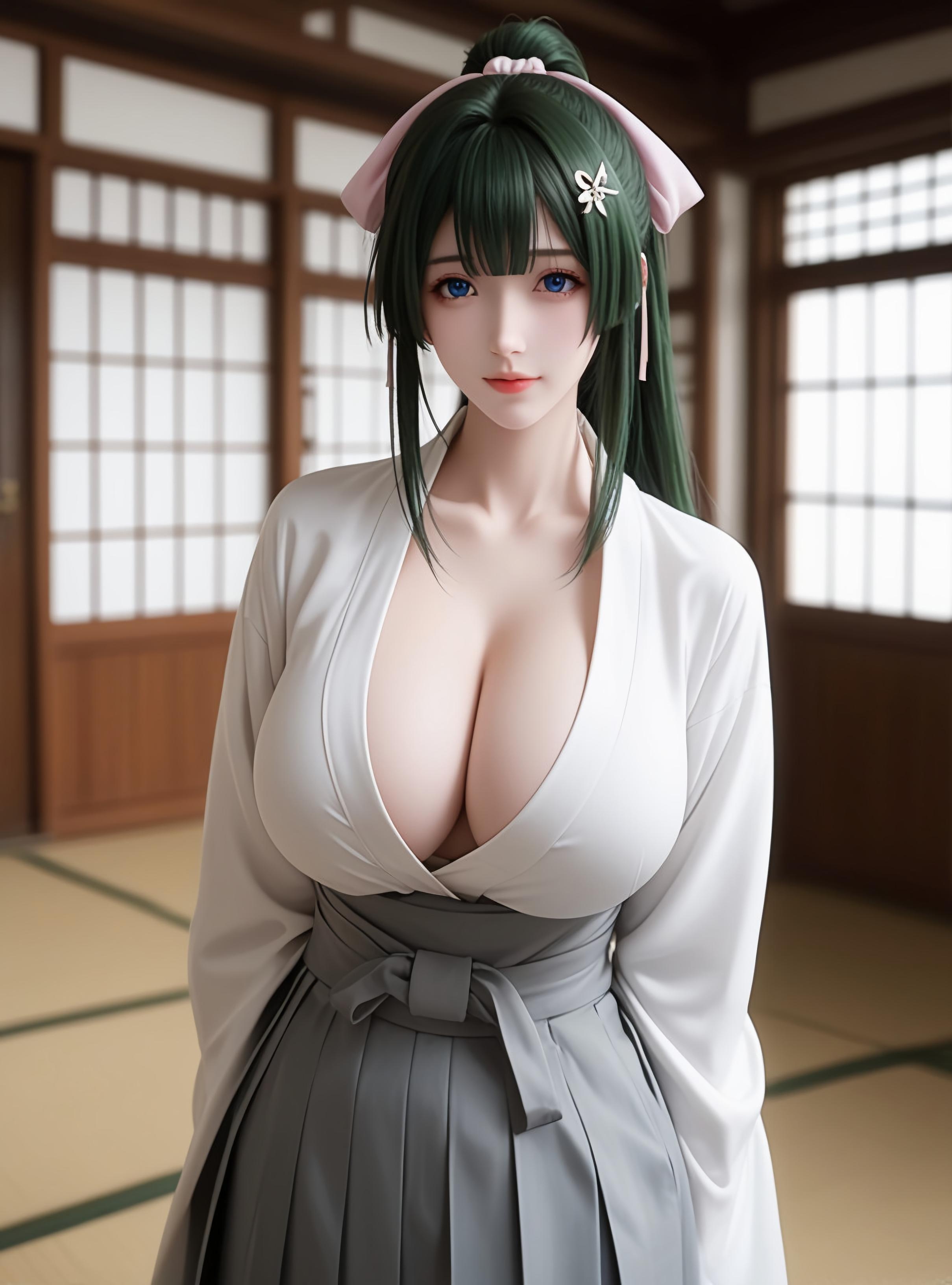 AI สร้างอนิเมะสาว - Yomogi Emarl: ผิวขาวเนียน รูปร่างเพอร์เฟค ชุดรัดรูปสุดเซ็กซี่ 87P