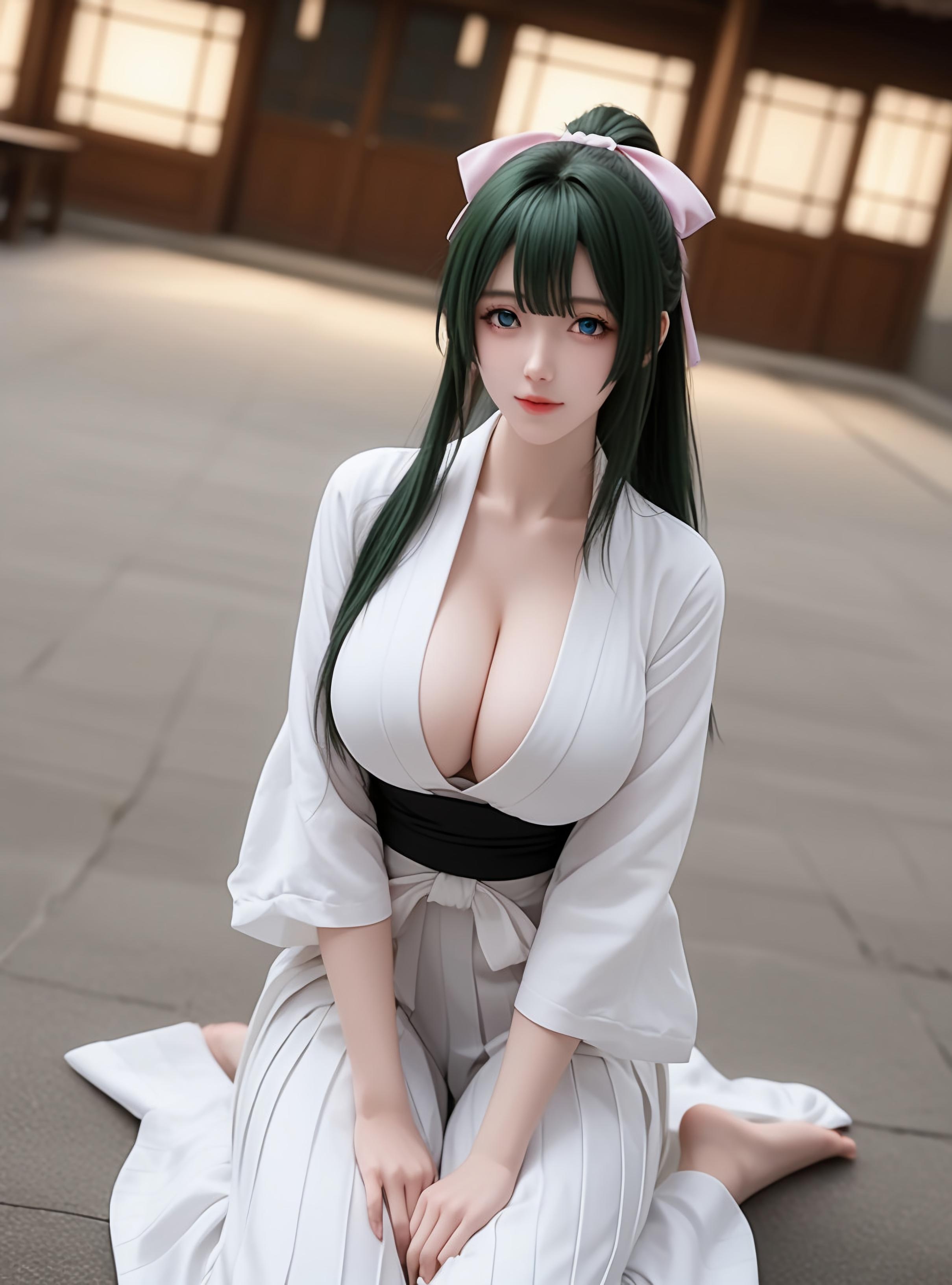 AI สร้างอนิเมะสาว - Yomogi Emarl: ผิวขาวเนียน รูปร่างเพอร์เฟค ชุดรัดรูปสุดเซ็กซี่ 87P