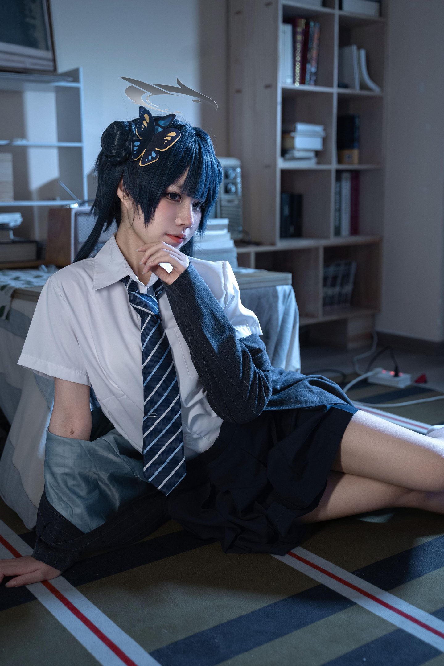 costume hóa] 清水凪 - 龙华妃咲JK: Tái hiện trang phục JK, phong cách học đường và khí chất nhân vật, cảm giác thường nhật và không gian nhân vật trong bố cục đơn giản 52P