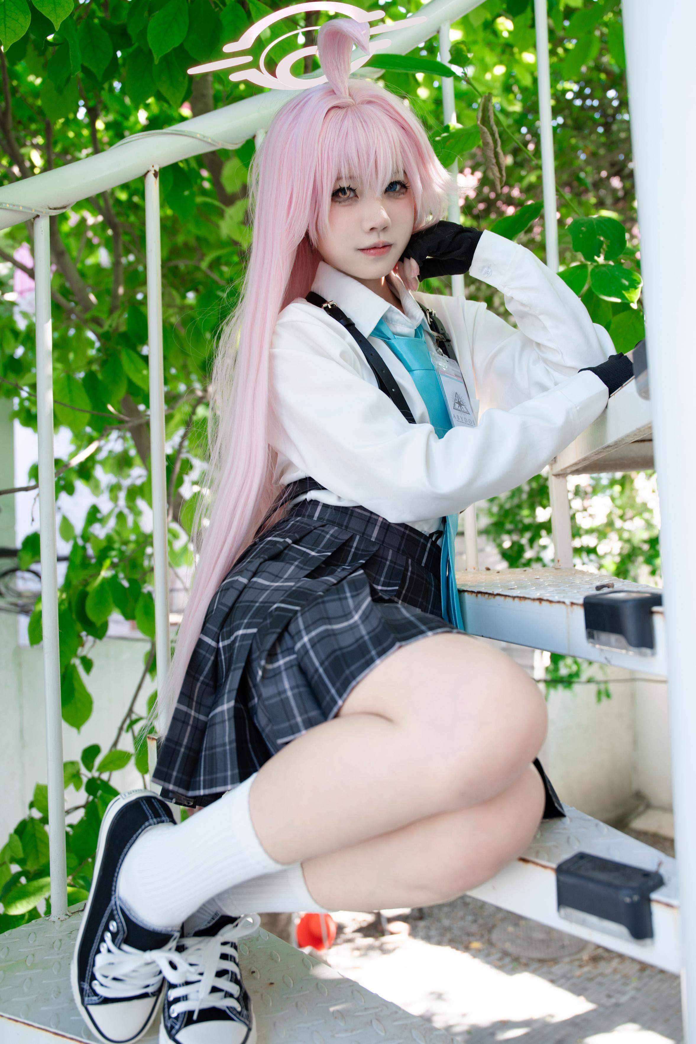 '[cosplay] 清水凪 - cos 小鸟游星野: Nữ sinh JK trong Đột Kích Xanh, chân dài quyến rũ, không chỉnh sửa 88P'